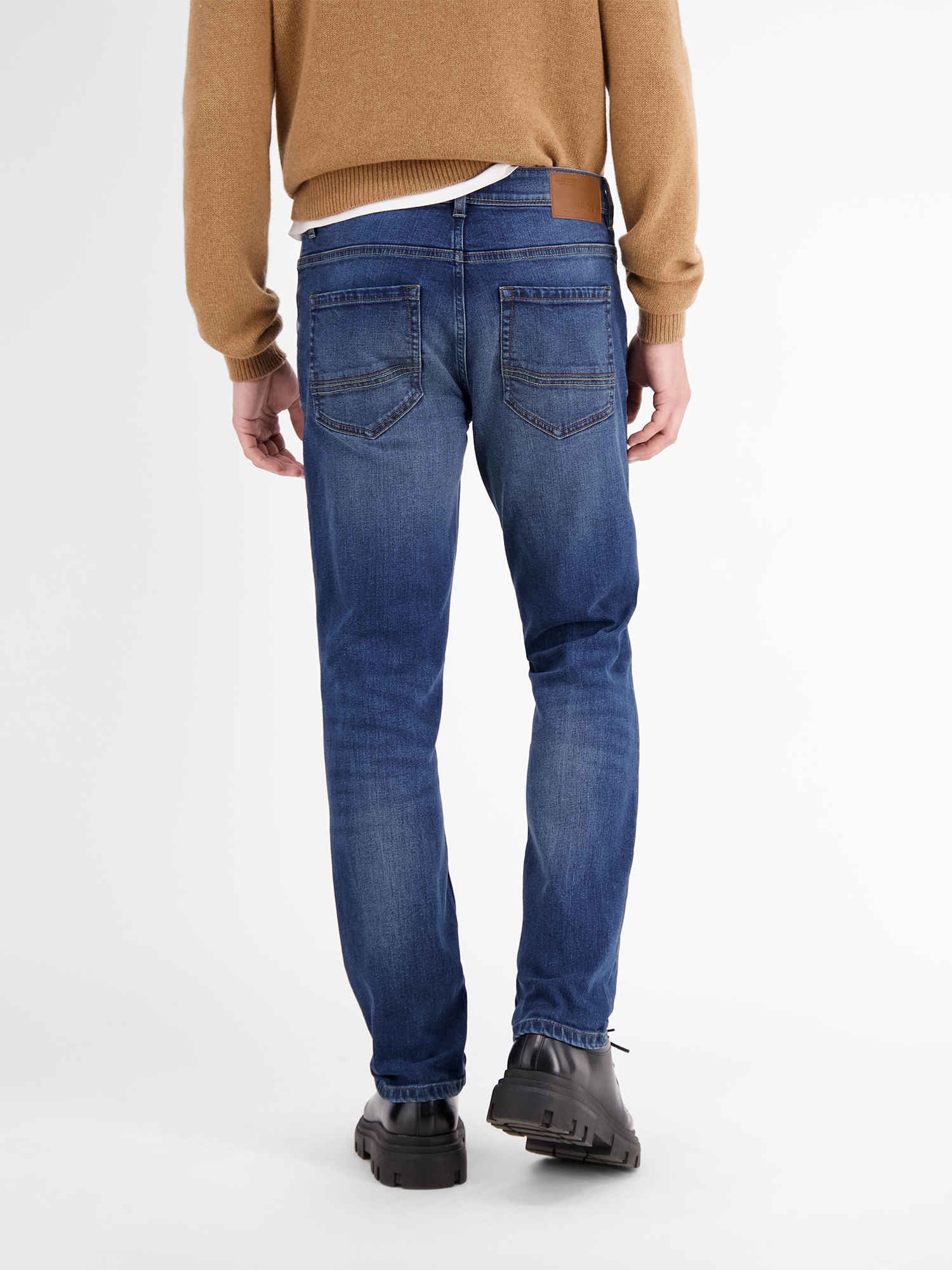 LERROS Jeans Relax-fit »Baxter Relaxed Fit Jeans – Bequemer Stretch 5‑Pocket Denim« Bequeme Stretch-Jeans - pflegeleicht, ideal für Alltag & Freizeit