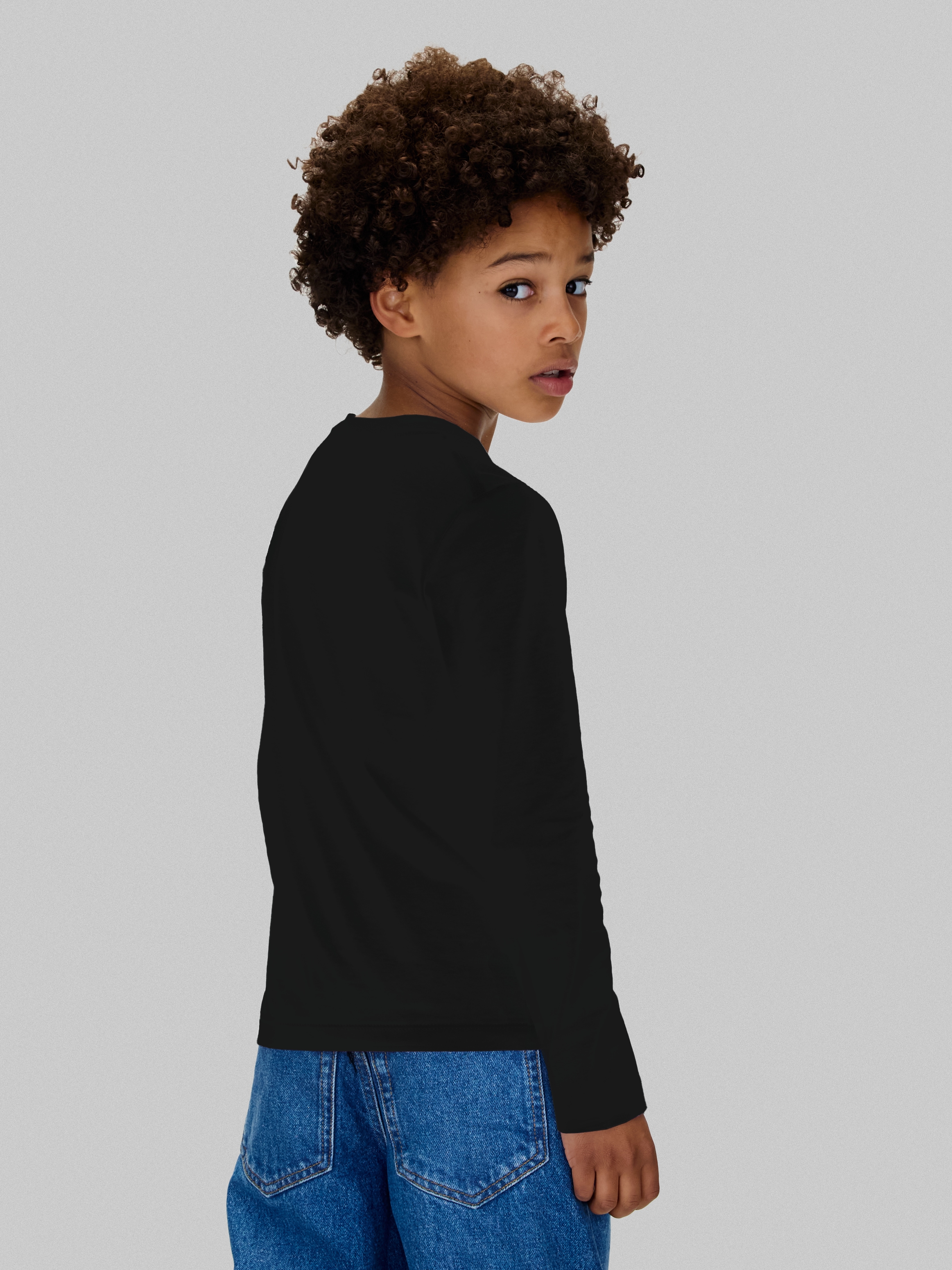 Calvin Klein Jeans T-shirt »Chest Mono Ls T-Shirt 2-Pack« für Kinder bis 16 Jahre und mit Logodruck