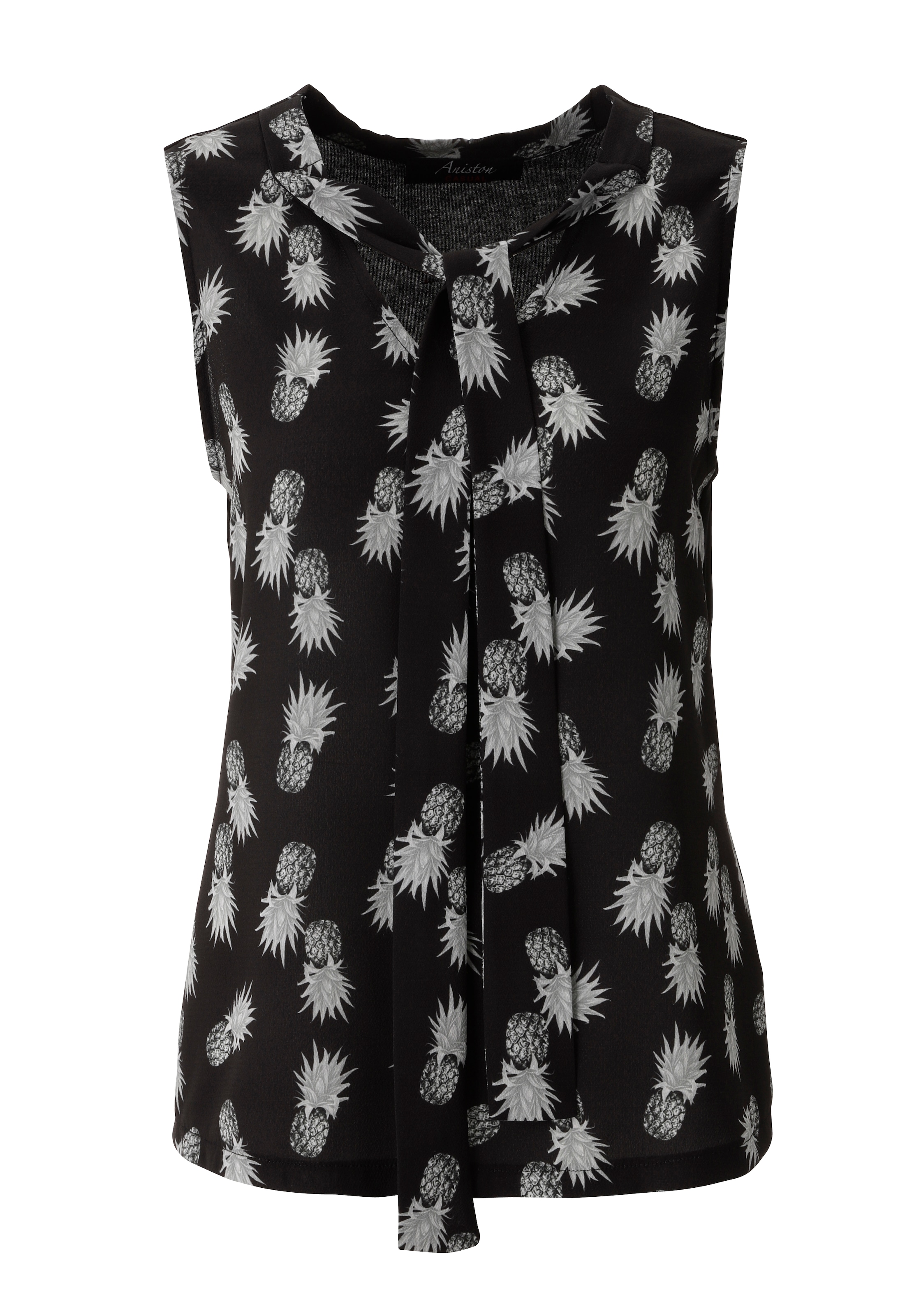 Aniston CASUAL Top chemisier mit Ananas-Druck - jedes Teil ein Unikat - NEUE KOLLEKTION