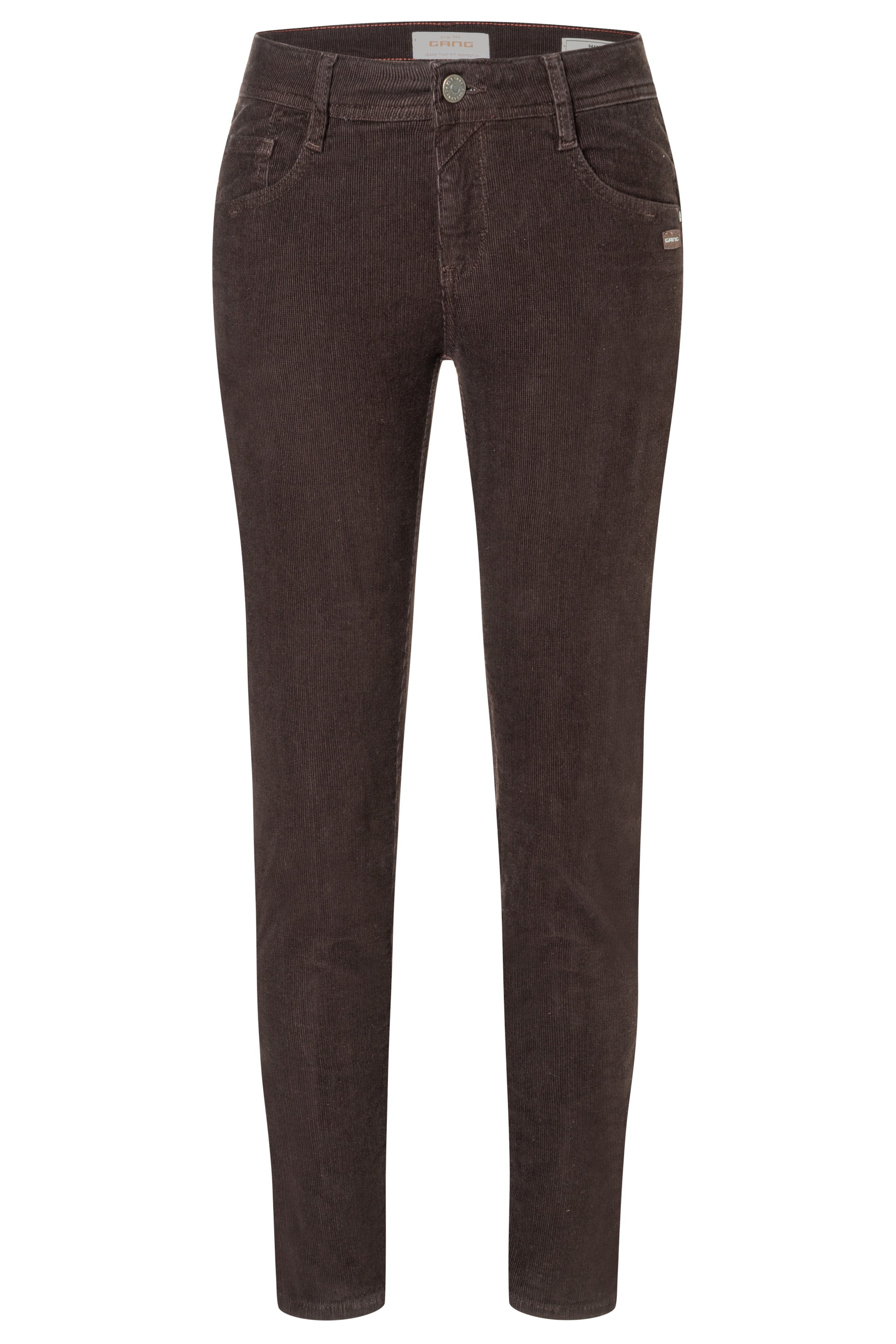 GANG Pantalon en velours côtelé »94AMELIE«  avec double empiècement, coupe décontractée,