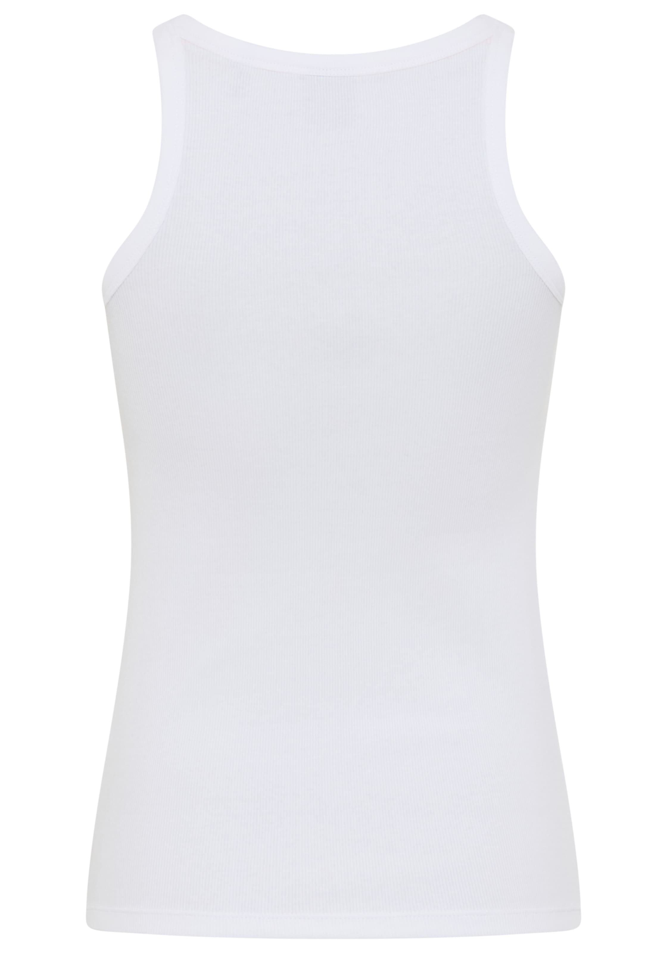 BOSS ORANGE Débardeur à côtes »Epetite Premium Damenmode« Slim Fit mit Logostickerei