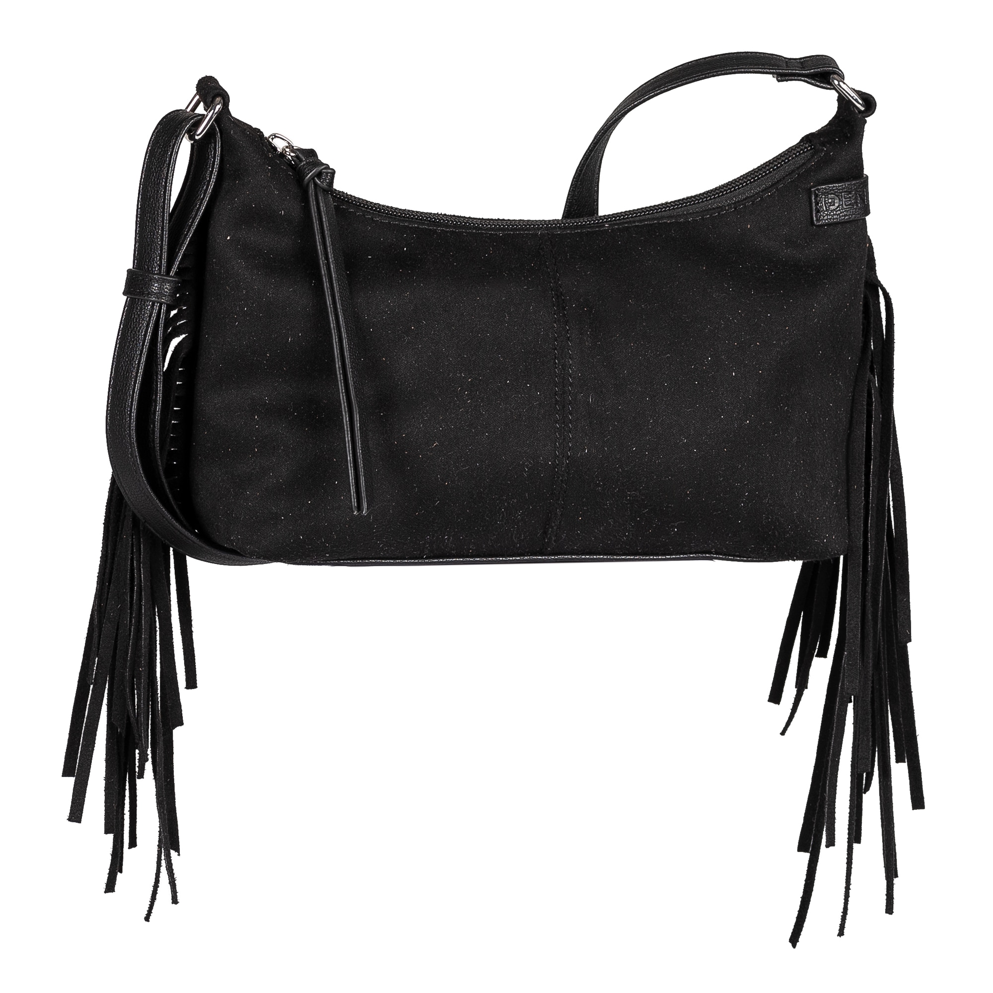 TOM TAILOR Denim Umhängetasche »Deyanira« Damen Schultertasche, Handtasche mit weich fallenden Fransen