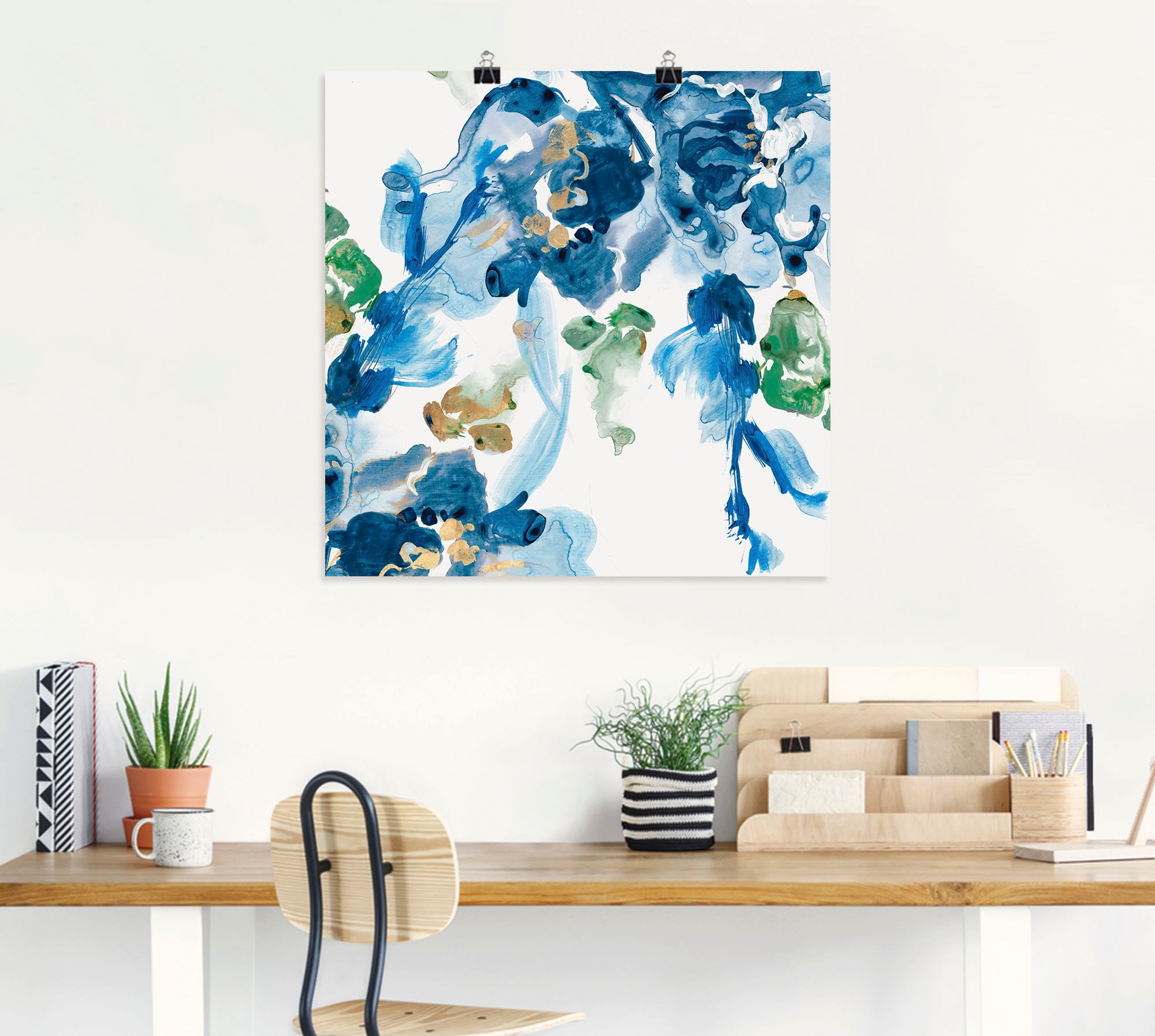 Artland Poster »Fliessendes Wasser« Blumenbilder 1 Stk. tlg. ohne Rahmen
