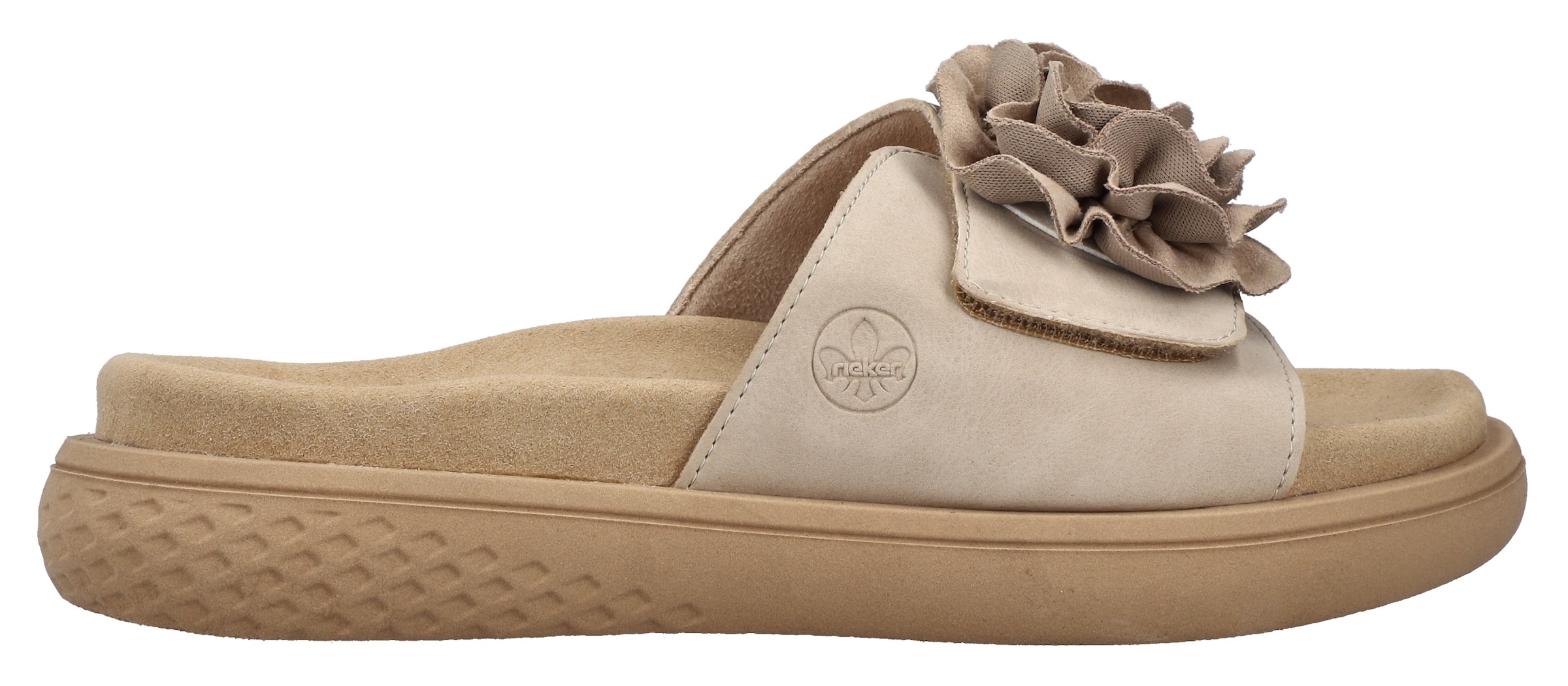 Rieker Pantolette  Sommerschuh, Hausschuh, Strandschuh mit bequemem Fussbett