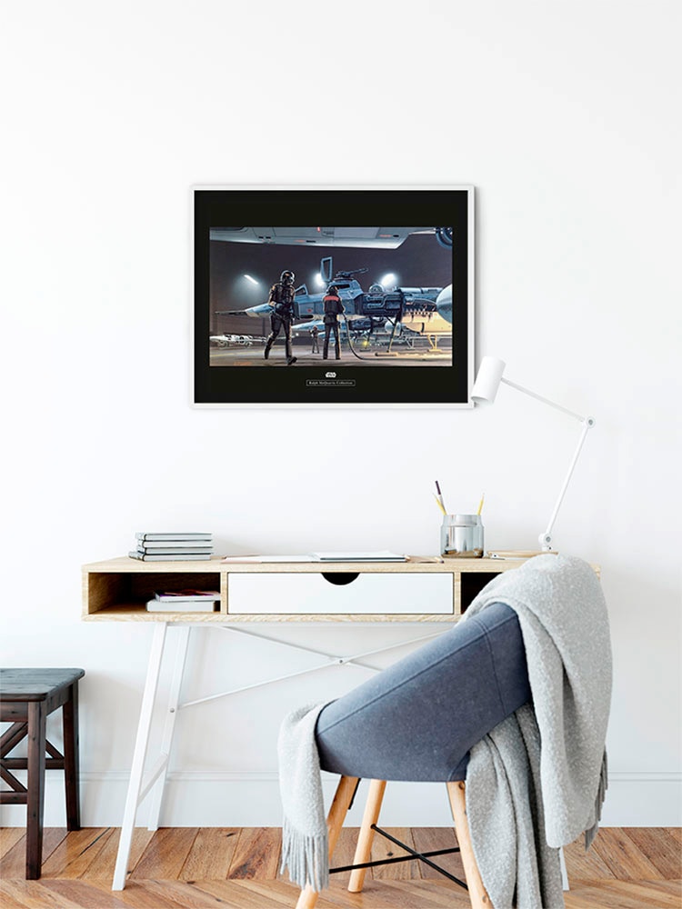 Komar Image »Star Wars Classic RMQ Yavin Y-Wing« 1 cuis tlg. Wandbild zur Dekoration im Kinderzimmer - ohne Rahmen