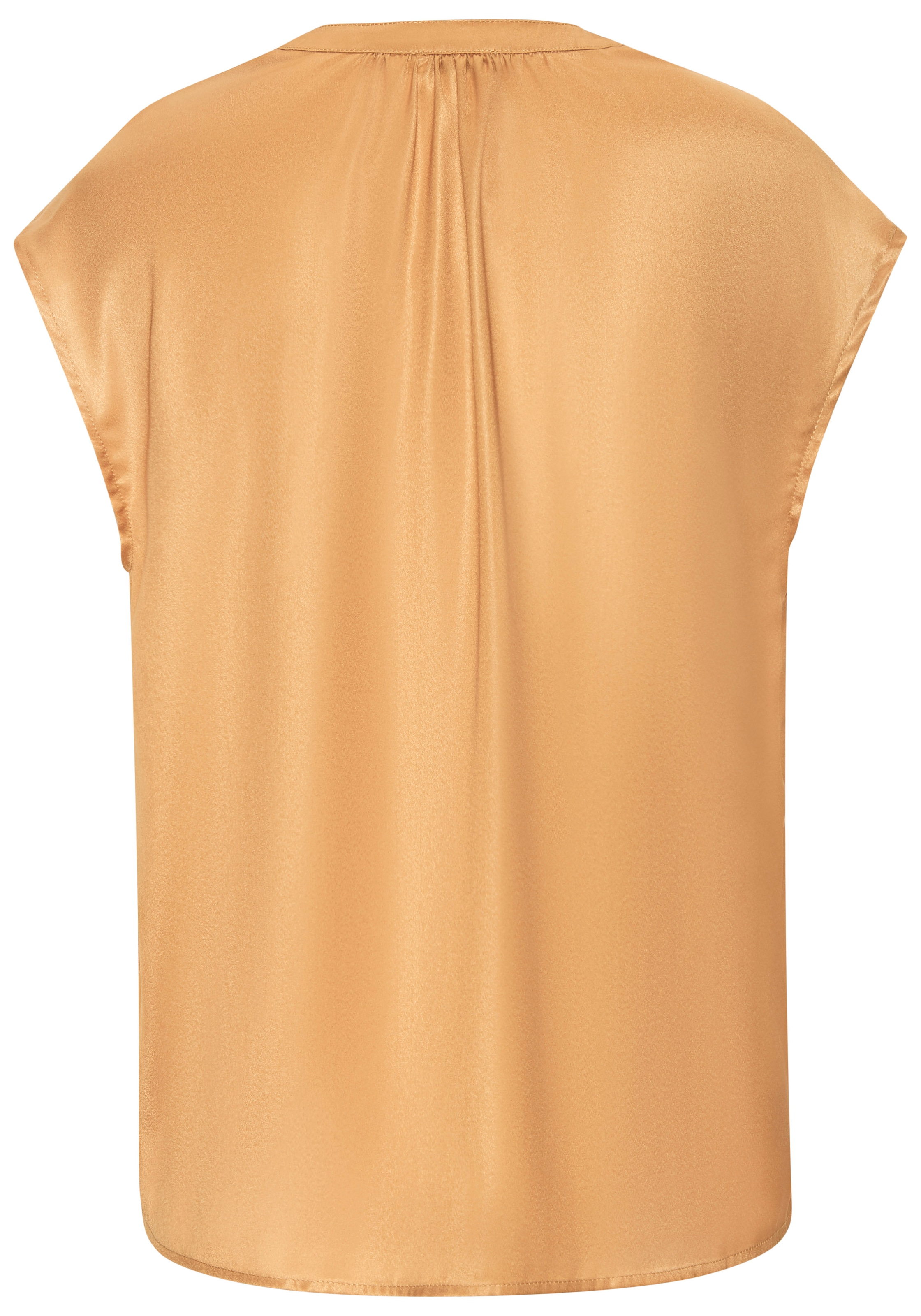 LASCANA Chemise en satin à manches courtes, blouse avec patte de boutonnage partielle, élégante et festive