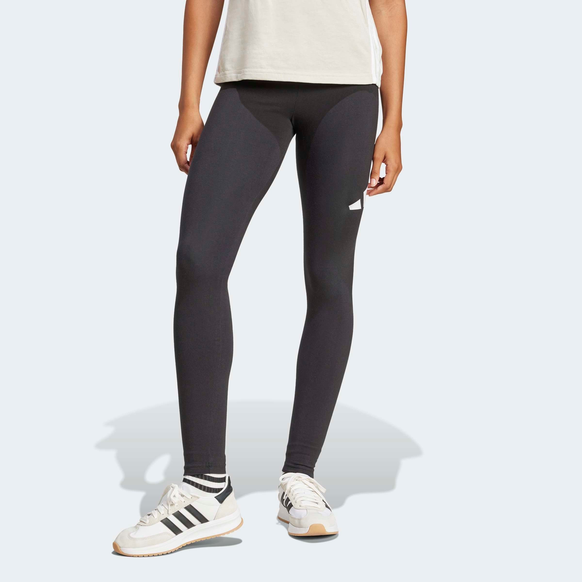 adidas Sportswear Caleçon d'entraînement »ESSENTIALS BIG LOGO COTTON LEGGINGS«  mit hohem Bund, aus Baumwolle und Elasthan, stretchig