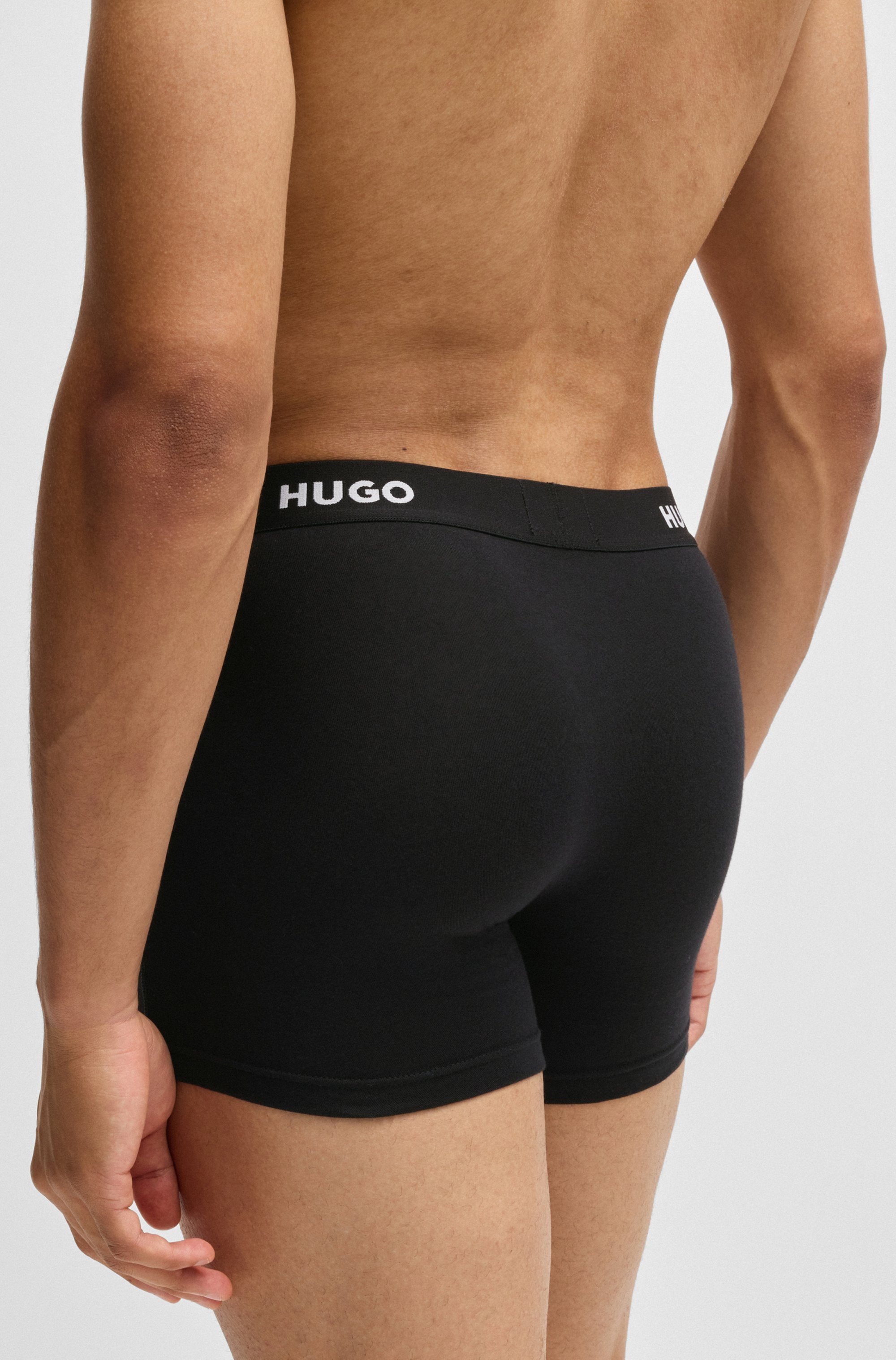 HUGO Underwear Boxer »BOXERBR TRIPLET PACK« 3 Stk. mit HUGO Logo-Elastikbund