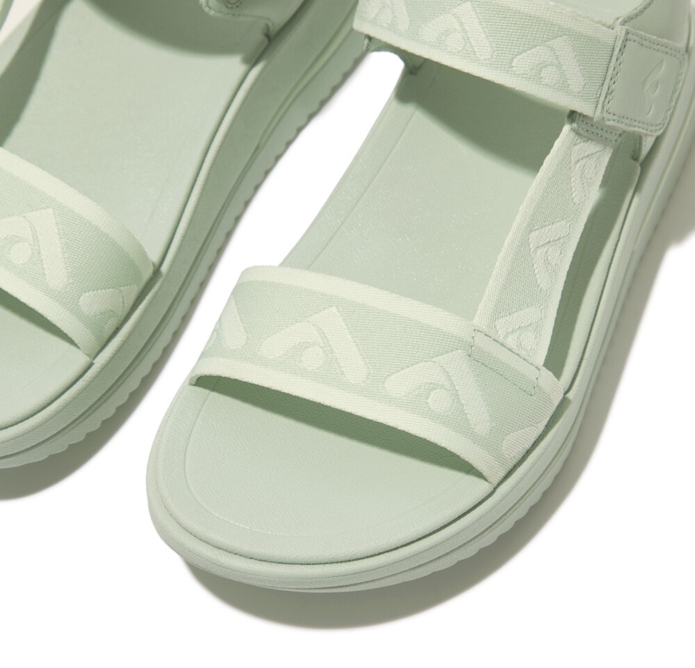 Fitflop Sandale »SURFF WEBBING BACK«  , Sommerschuh, Sandalette, Keilabsatz, mit Microwobbleboard - Fussbett
