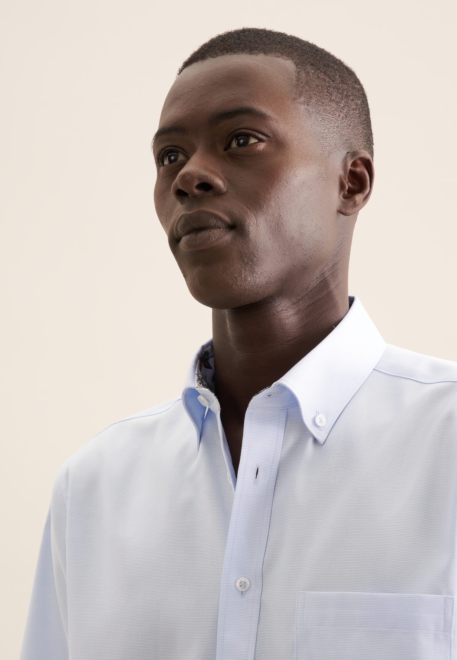 seidensticker Businesshemd »Regular« Regular 1/2 Button-Down-Kragen Struktur