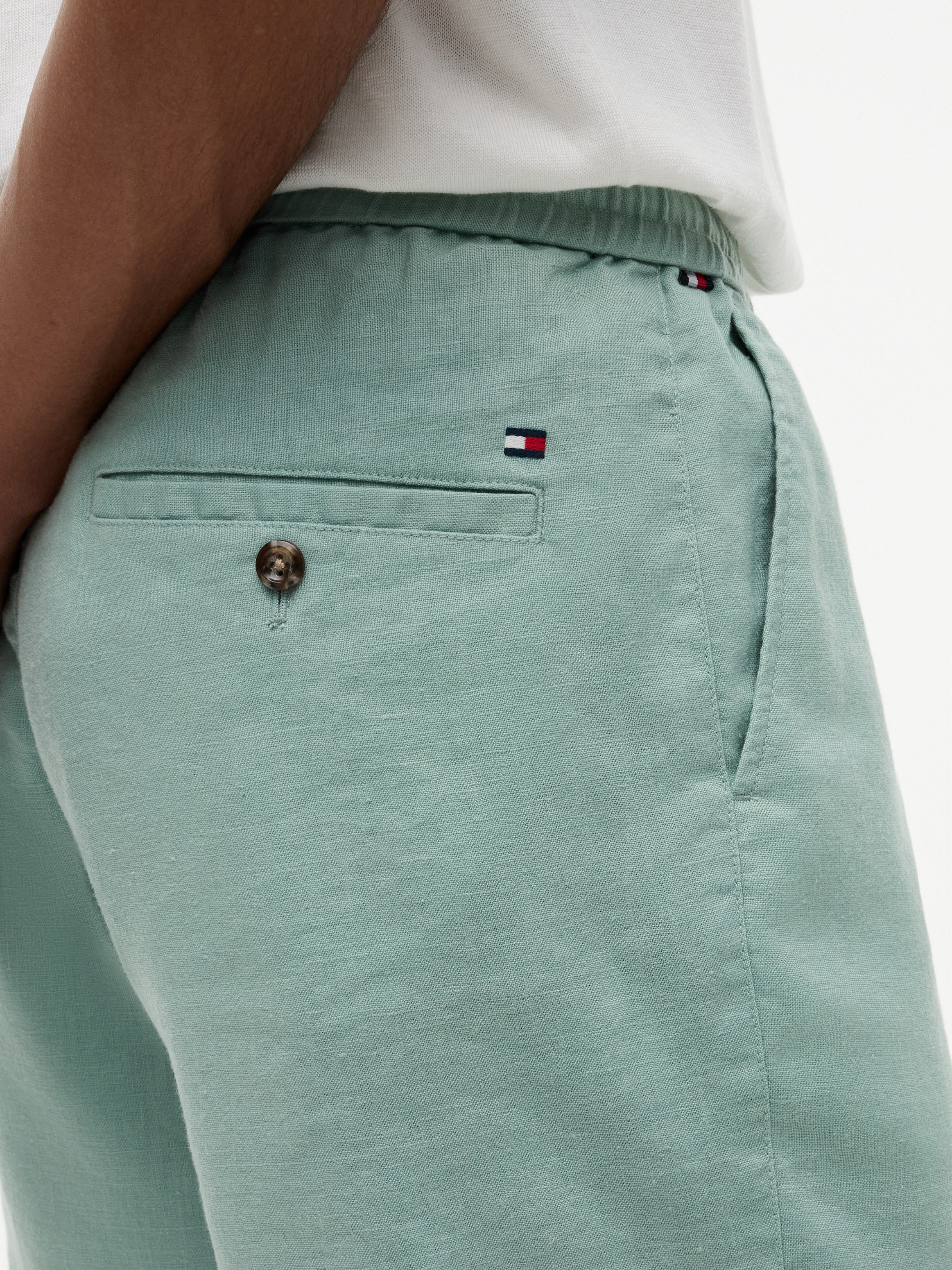 Tommy Hilfiger Chinoshorts »DOVER«  aus Leinenmix, elastischer Bund