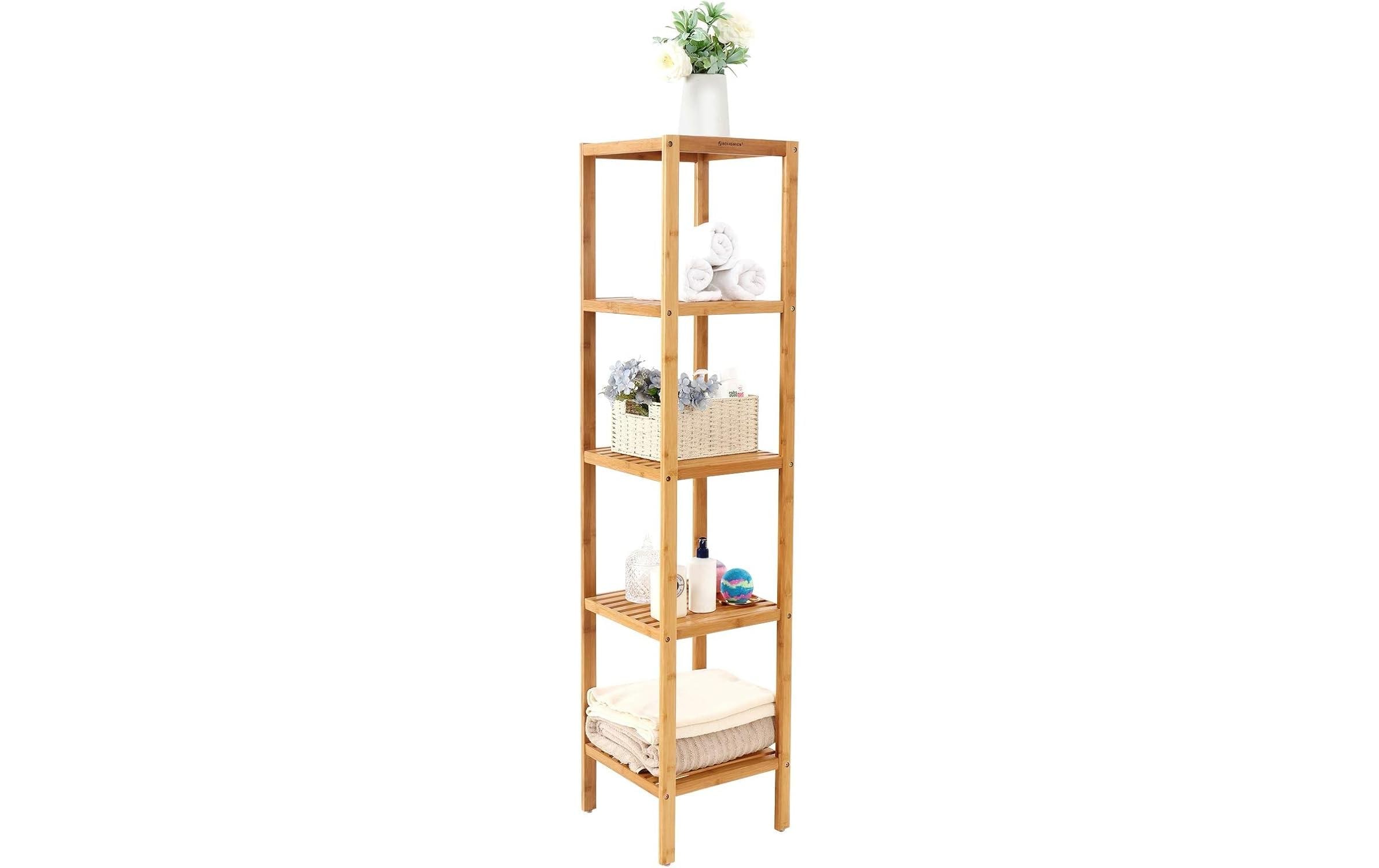 SONGMICS Regal »Songmics Bambus Standregal Braun«