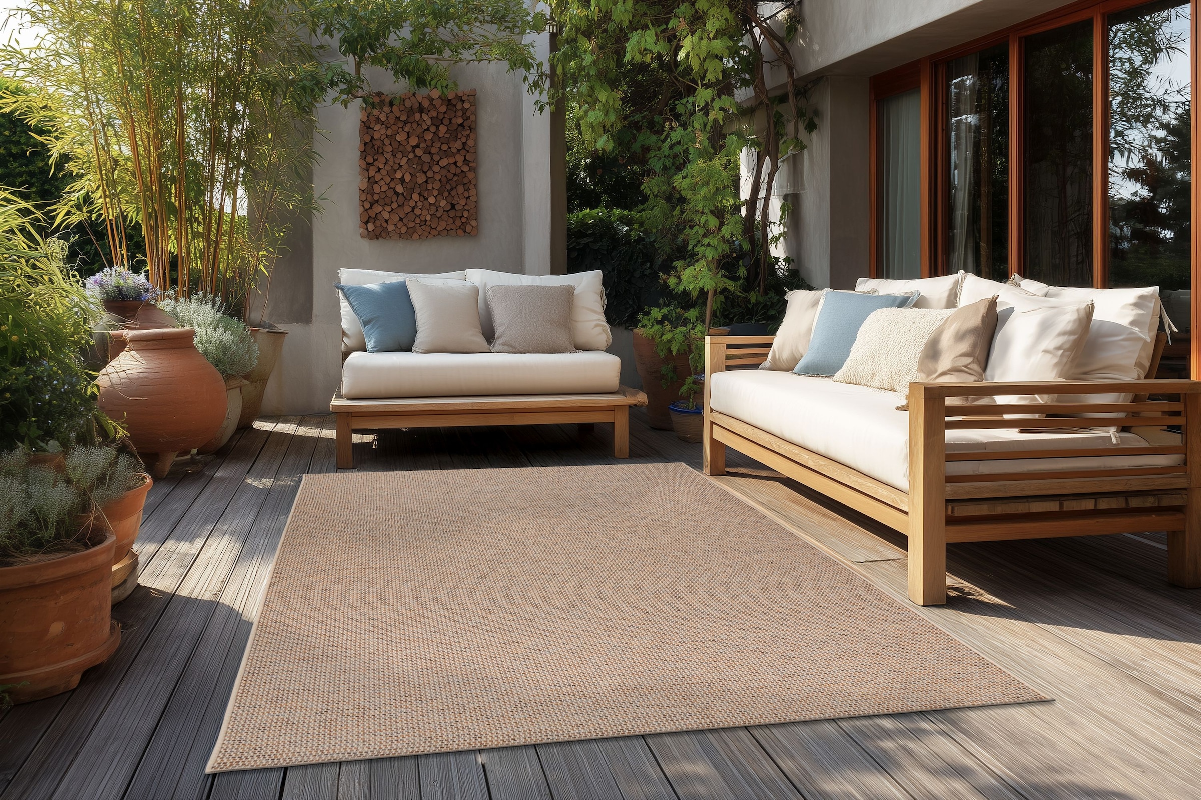 Kayoom Tapis »Tribal 225« Rectangulaire 6 mm Höhe poils courts, adapté intérieur et extérieur