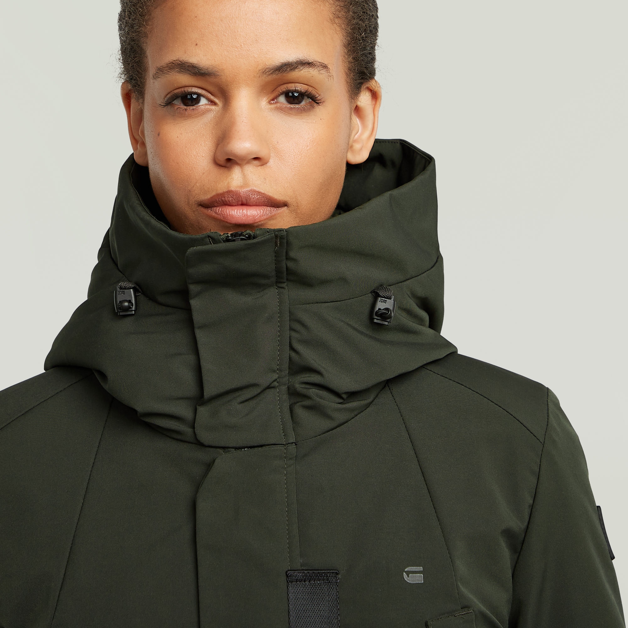 G-STAR Veste longue »Vodan 2.0 Long Jacket« mit Kapuze in der Taille verstellbar
