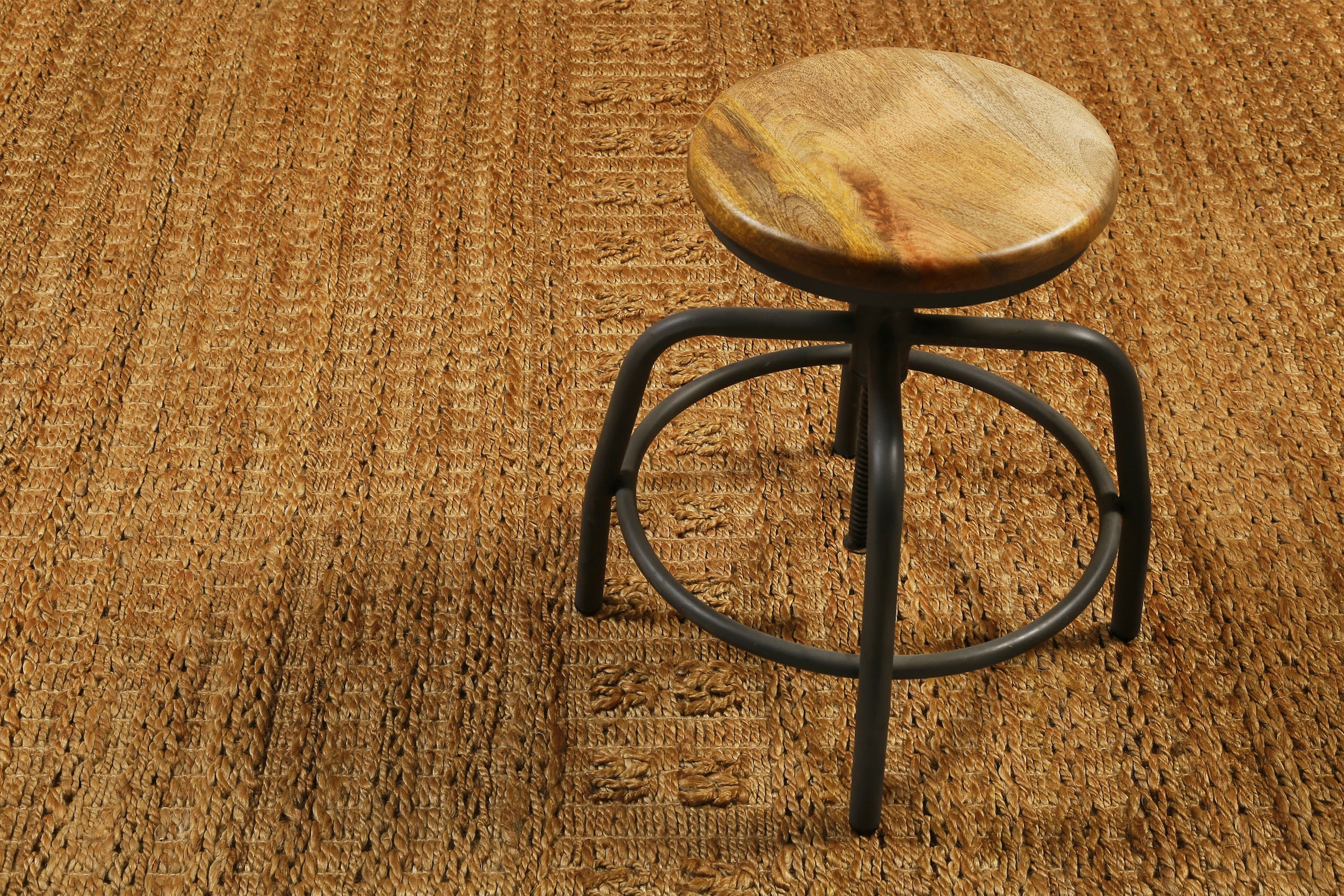 Green Looop Tapis »Marseille« Rectangulaire 5 mm Höhe handgewebter Juteteppich, 100 % Naturfaser, mit Fransen, Wohnzimmer