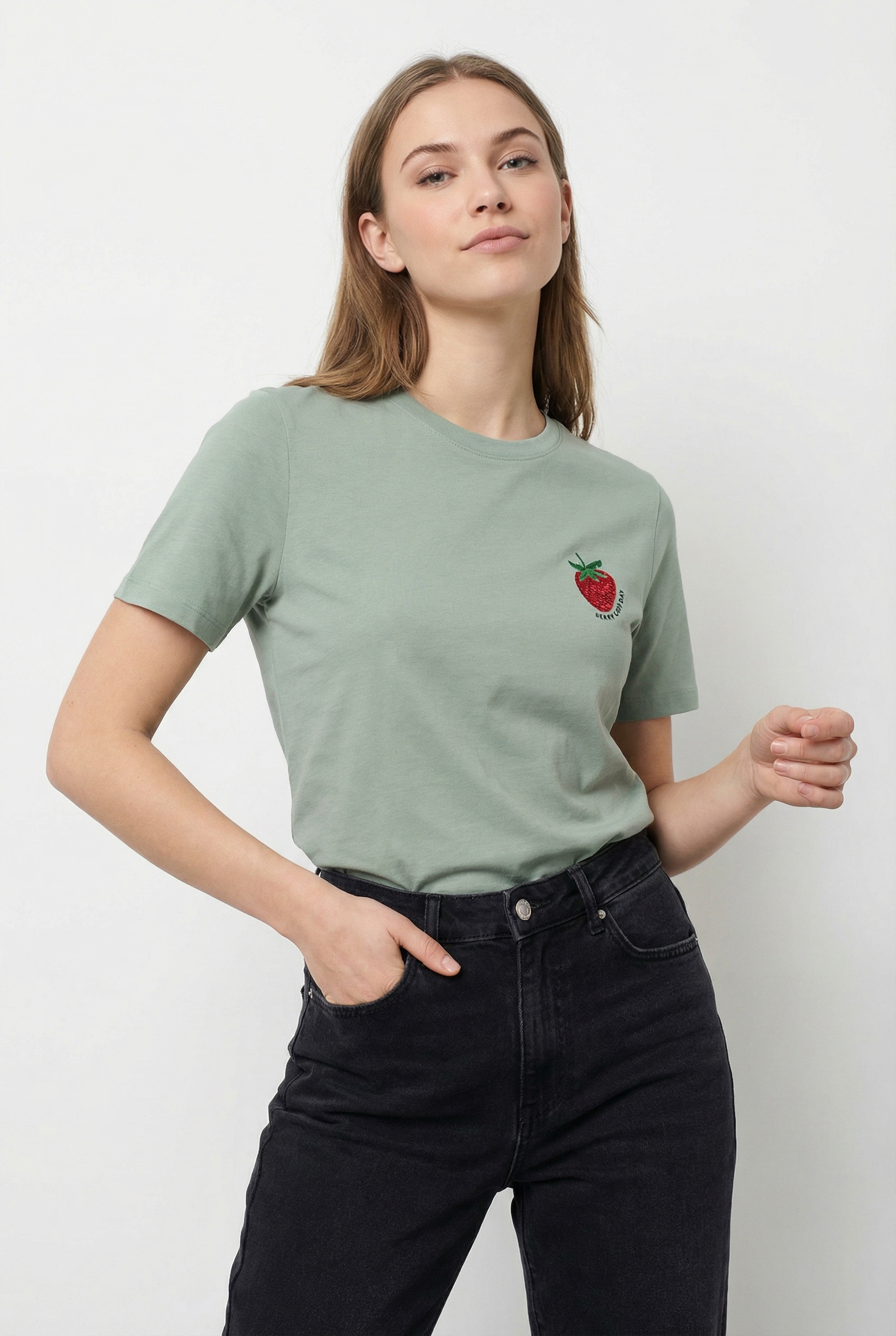 ONLY Kurzarmshirt »ONLKITA S/S TEE JRS NOOS« Baumwolle, regular fit, Rundhals