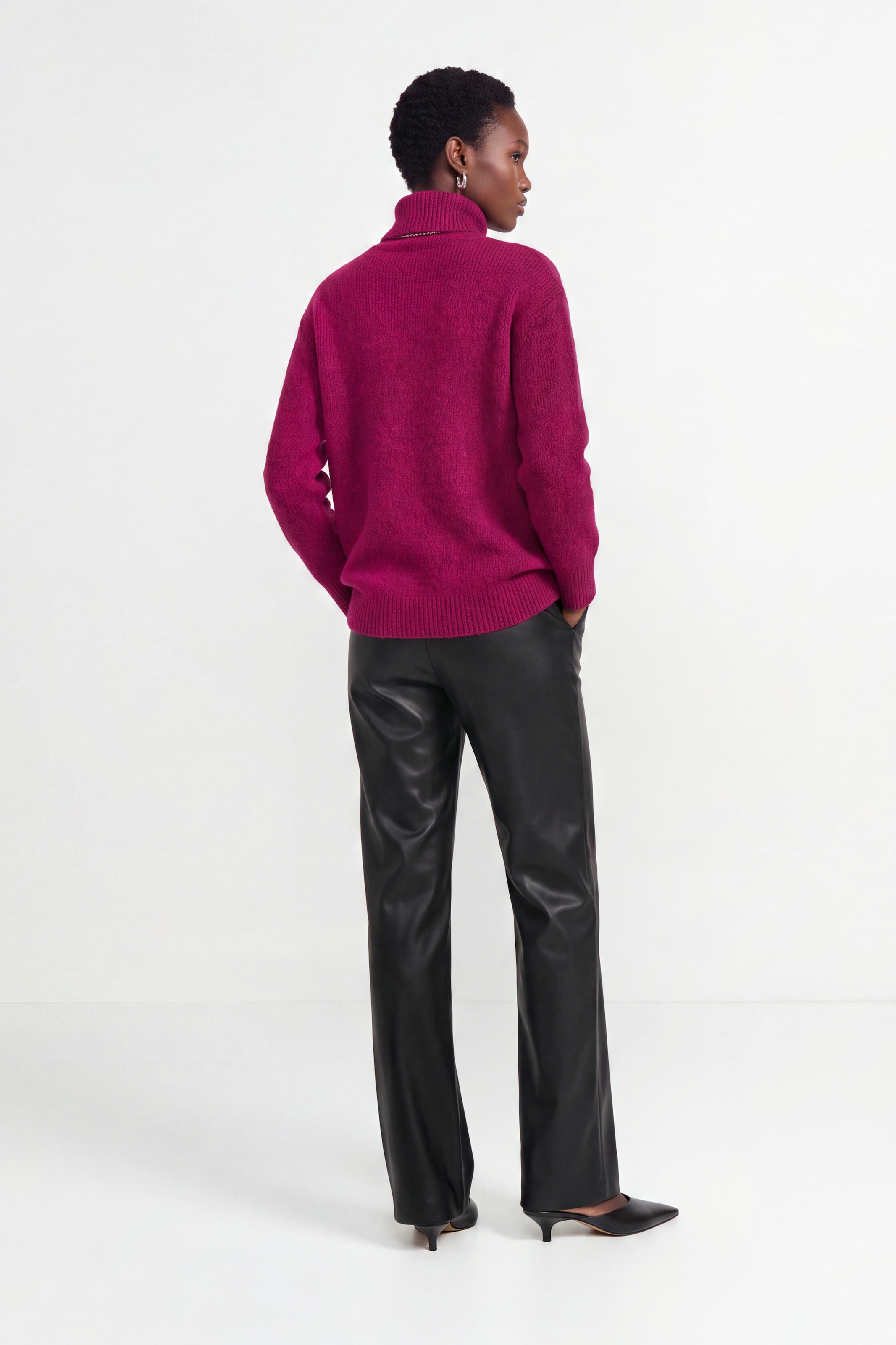 RICHROYAL Strickpullover mit Alpaka, Regular fit mit Rollkragen