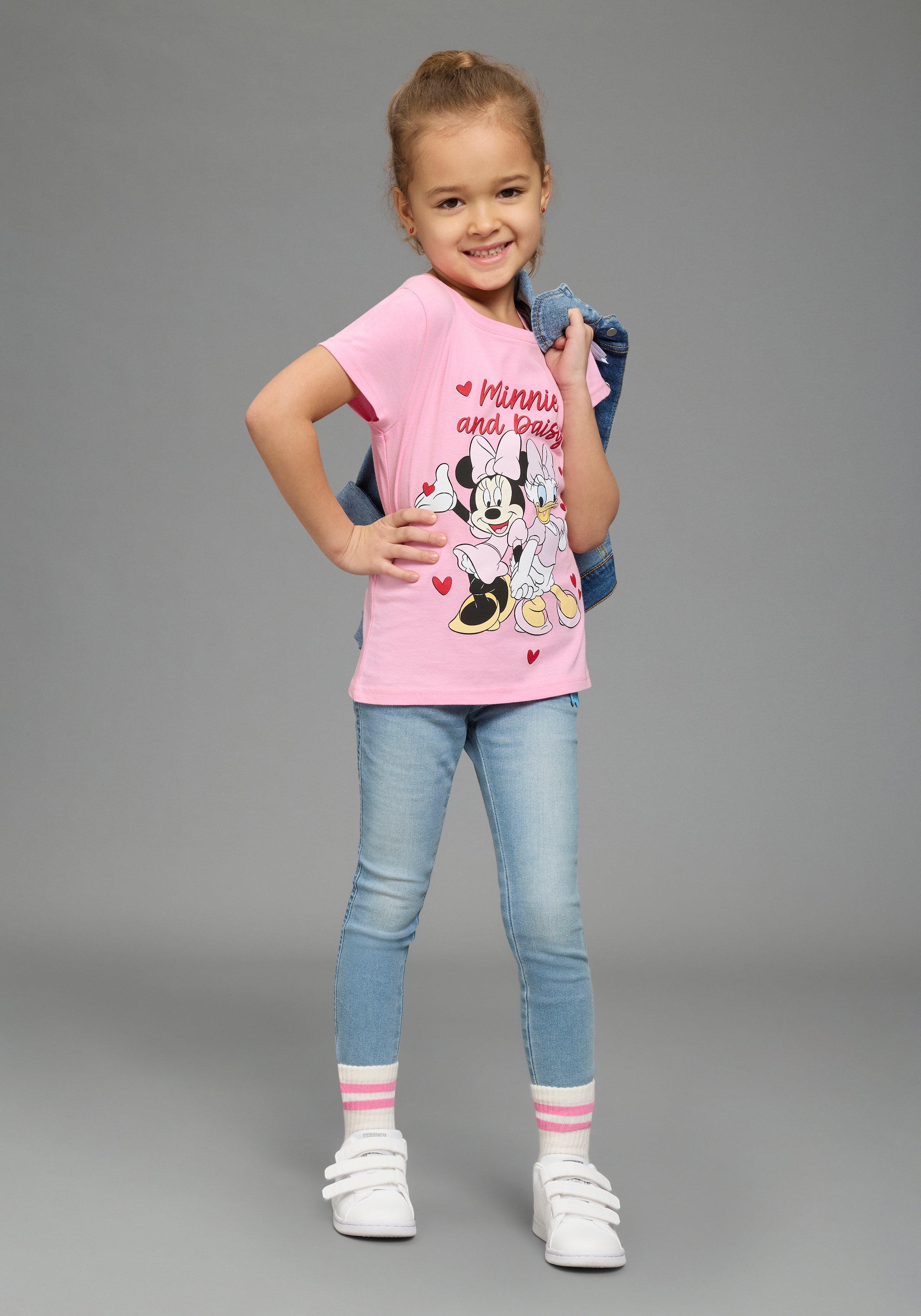 KIDSWORLD T-shirt »MINNIE & DAISY - Disney Shirt« modischer Stil, Kurzarm, auch in grossen Grössen, aus Baumwolle