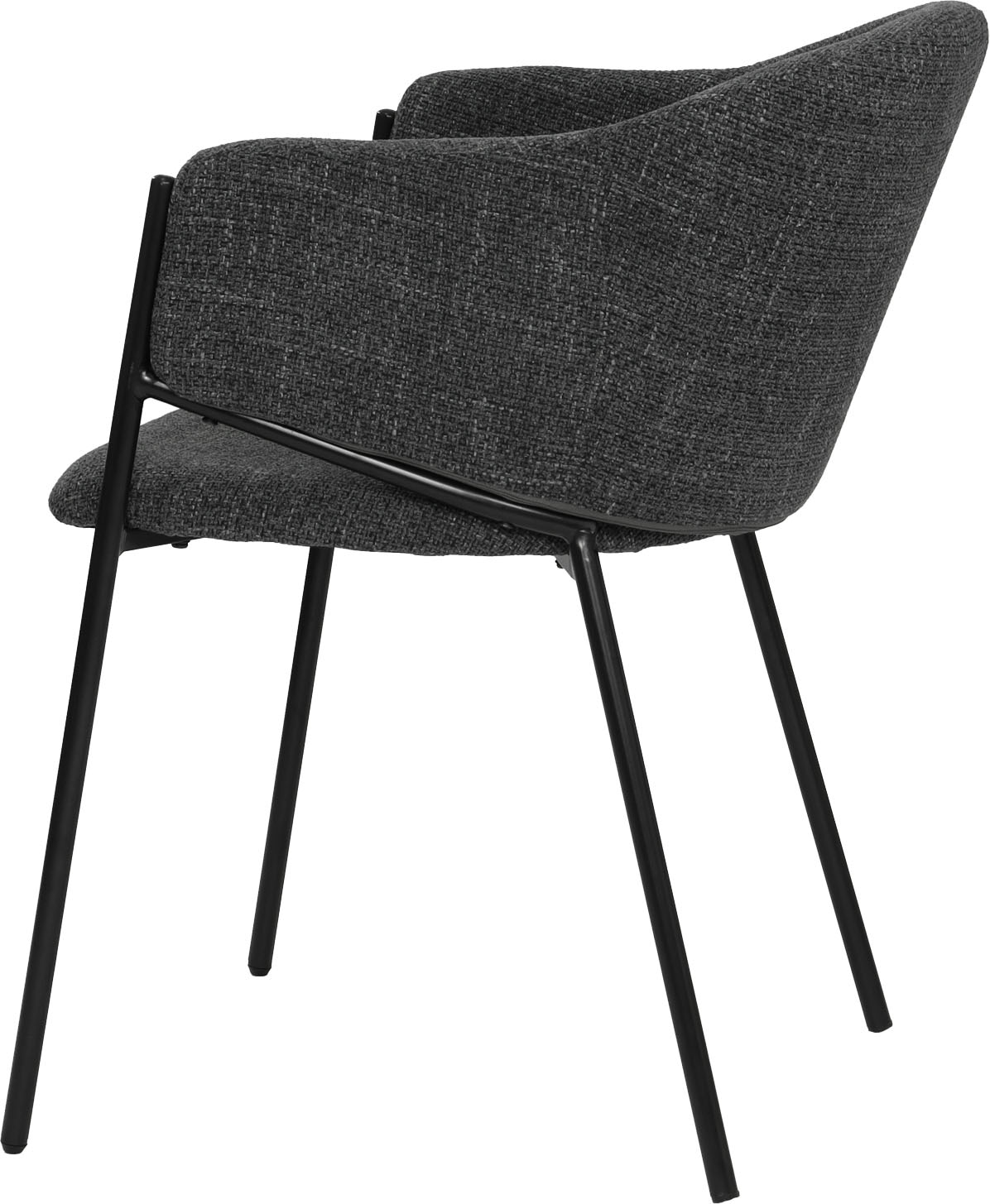 SIT Armlehnstuhl »London 2er-Set Esszimmerstühle mit Strukturstoff & Metallgestell« (Set) 2 Stk.Öko-Tex Strukturstoff & bequeme Armlehnen für Sitzkomfort