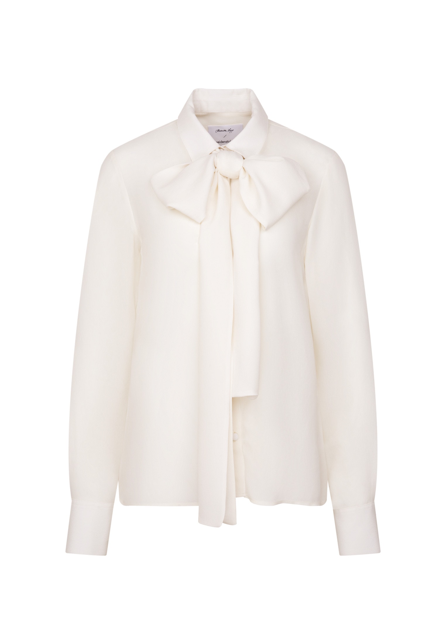 seidensticker Klassische Bluse 1/1 Binderkragen Uni