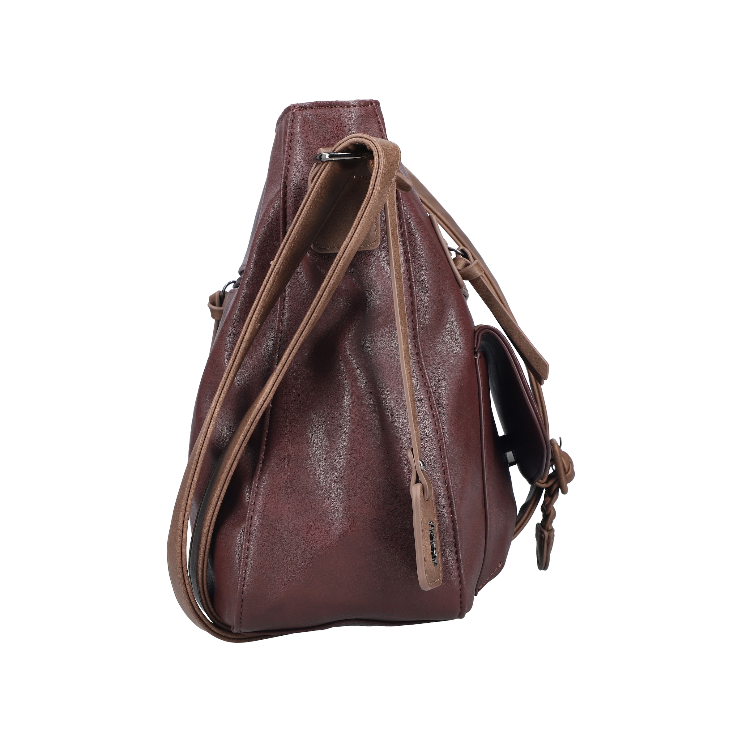 Rieker Sac à bandoulière Sac à épaule pour femme, poche avant avec fermeture à lanière tressée