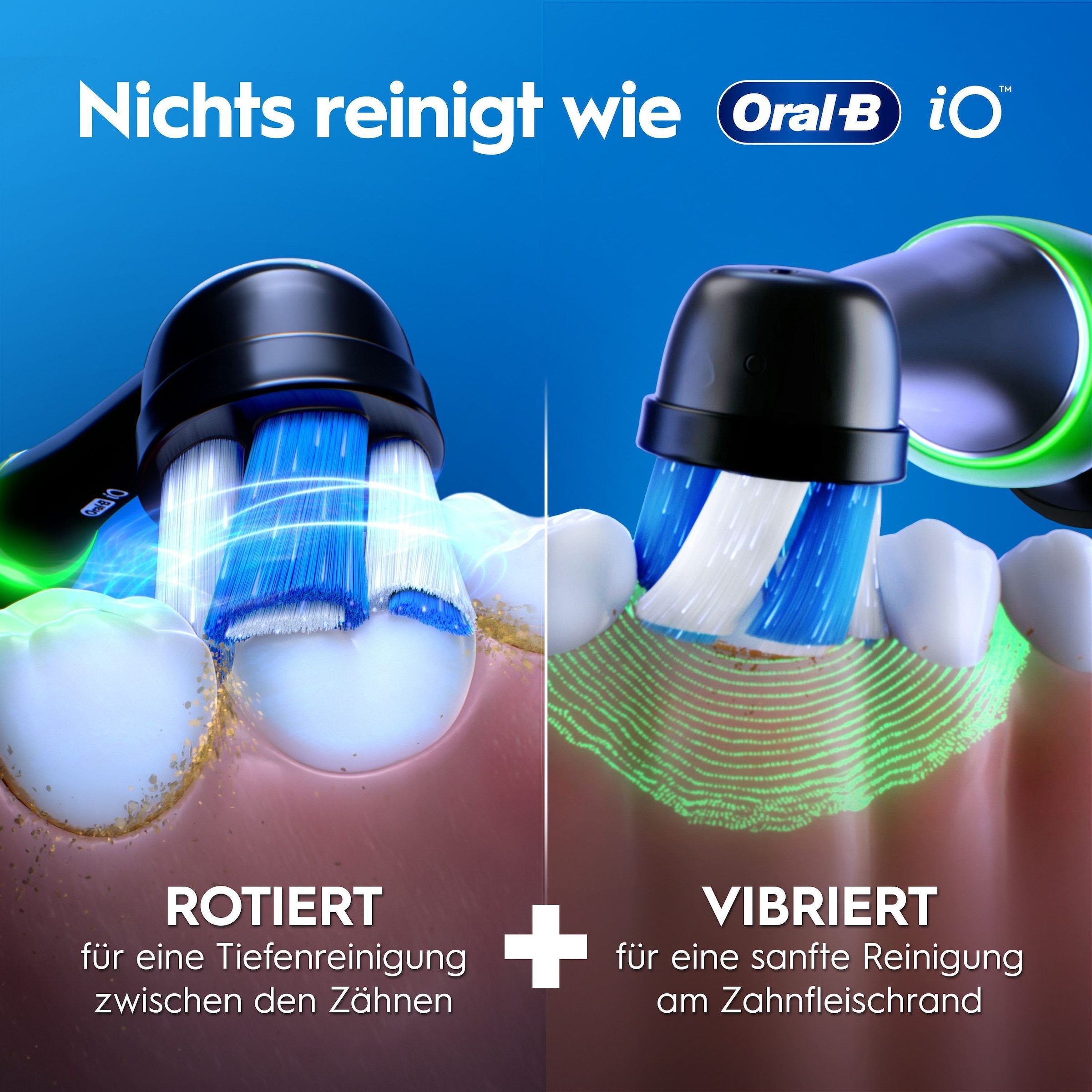 Oral-B »iO Series 3 Doppelpack« 2 cuis Aufsteckbürsten Technologie magnétique