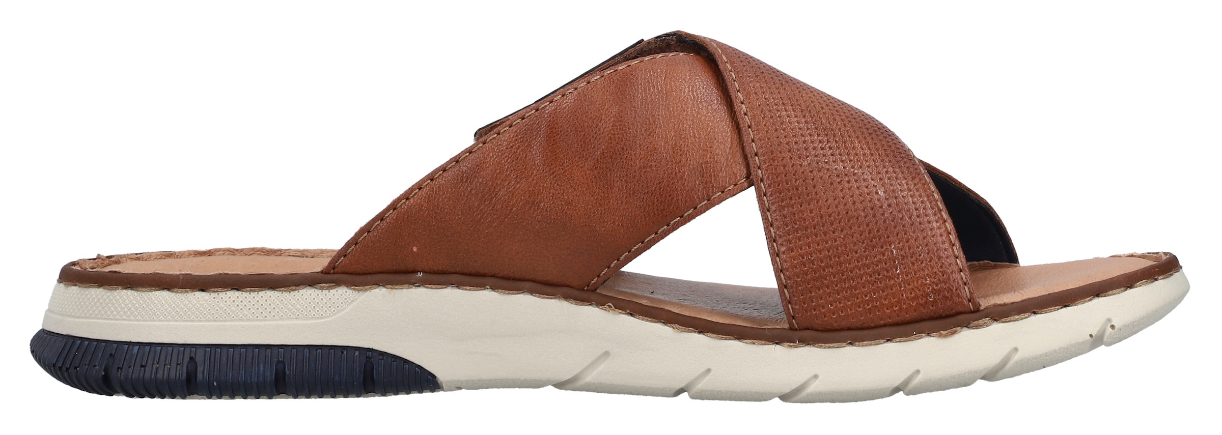 Rieker Pantolette  , Sommerschuh, Schlappen, Klettschuh, mit Klettriemchen