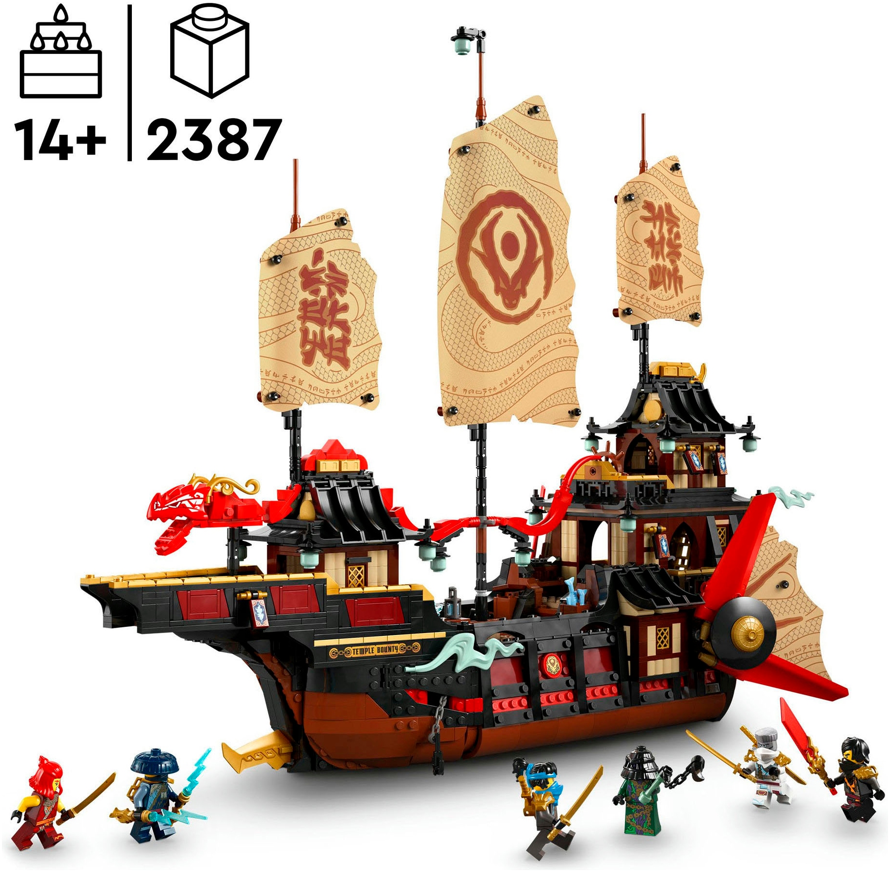 LEGO® Pions de construction »Der Tempel-Flugsegler (71848), LEGO Ninjago« Made in Europe