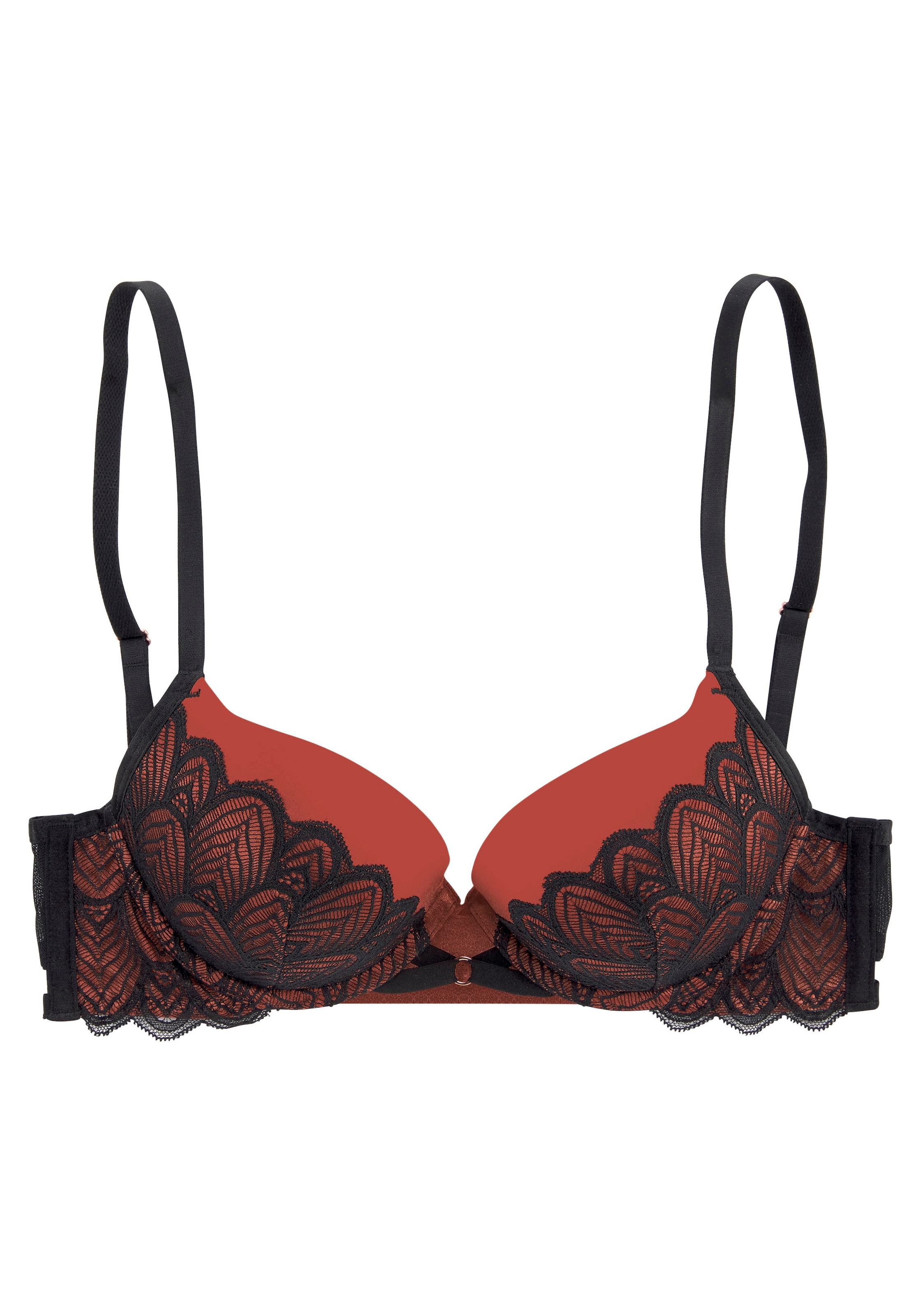 LASCANA Soutien-gorge push-up »Belinda« Cups aus schöner Satinware mit Spitze überzogen, sexy Dessous