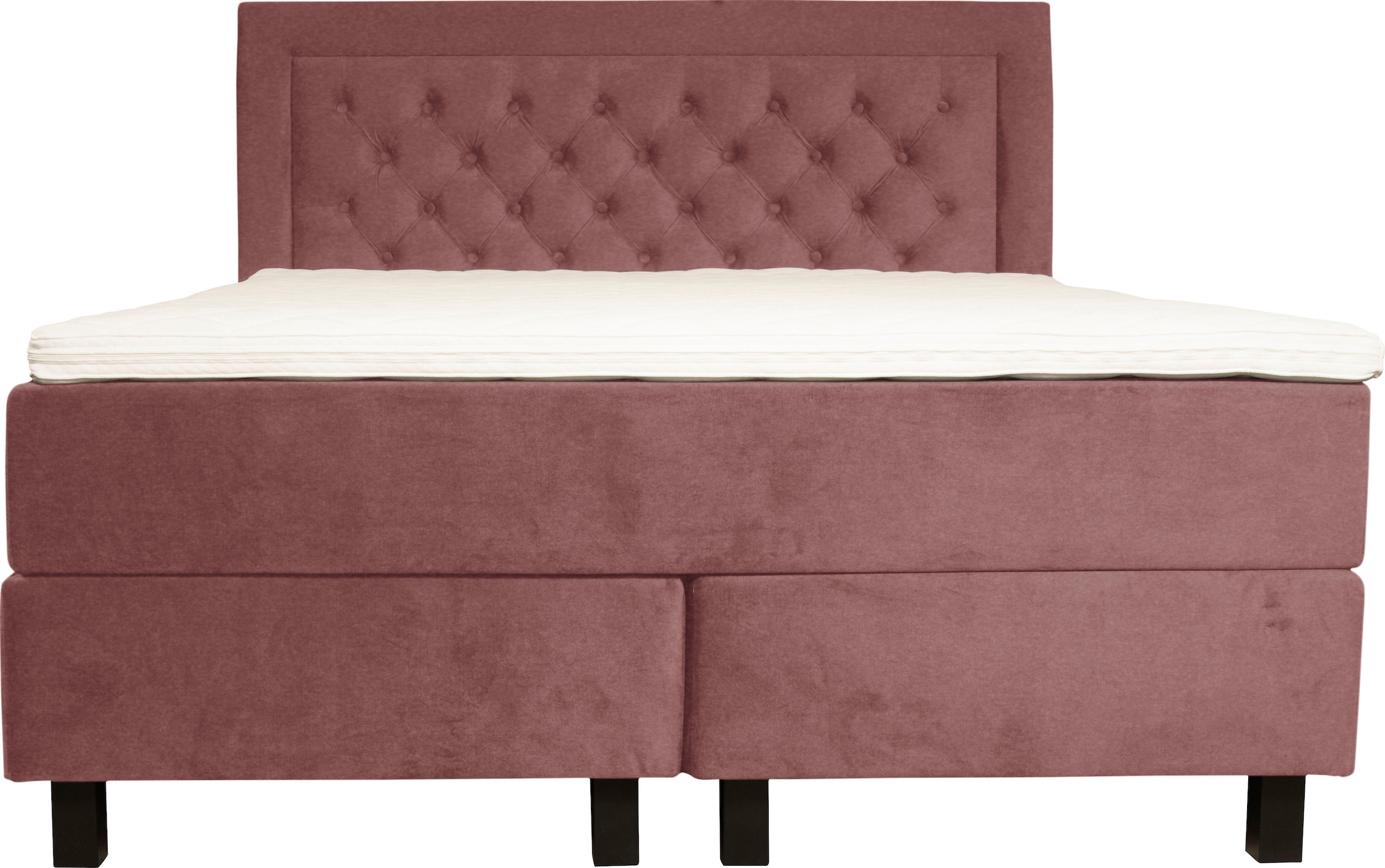 Home affaire Lit boxspring »Jeanne« inkl. Topper mit Taschen-Federkernmatratze