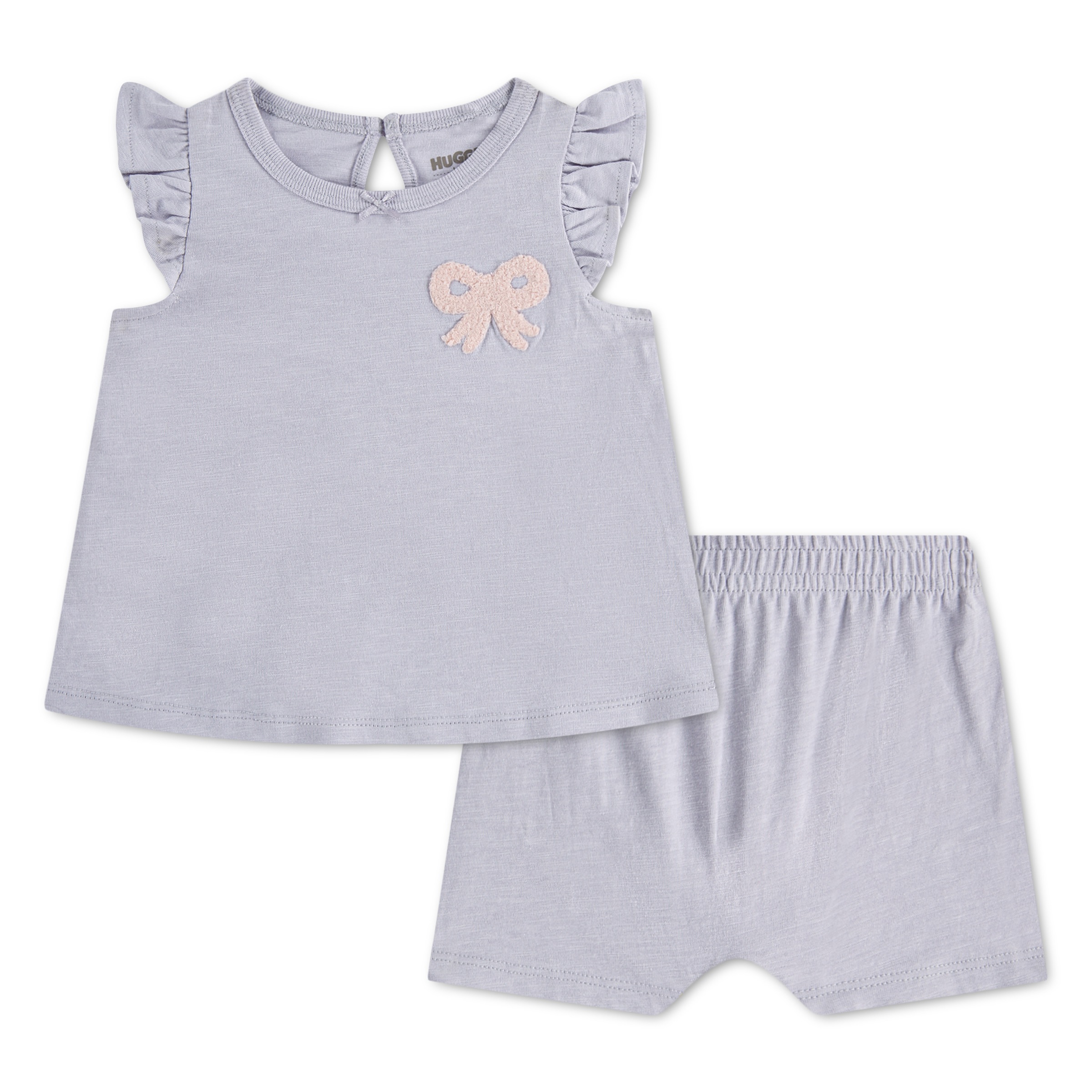 HUGGIES babywear Bluse & Shorts »HUGG 2PC SETS« Set, 2 mit Stickerei
