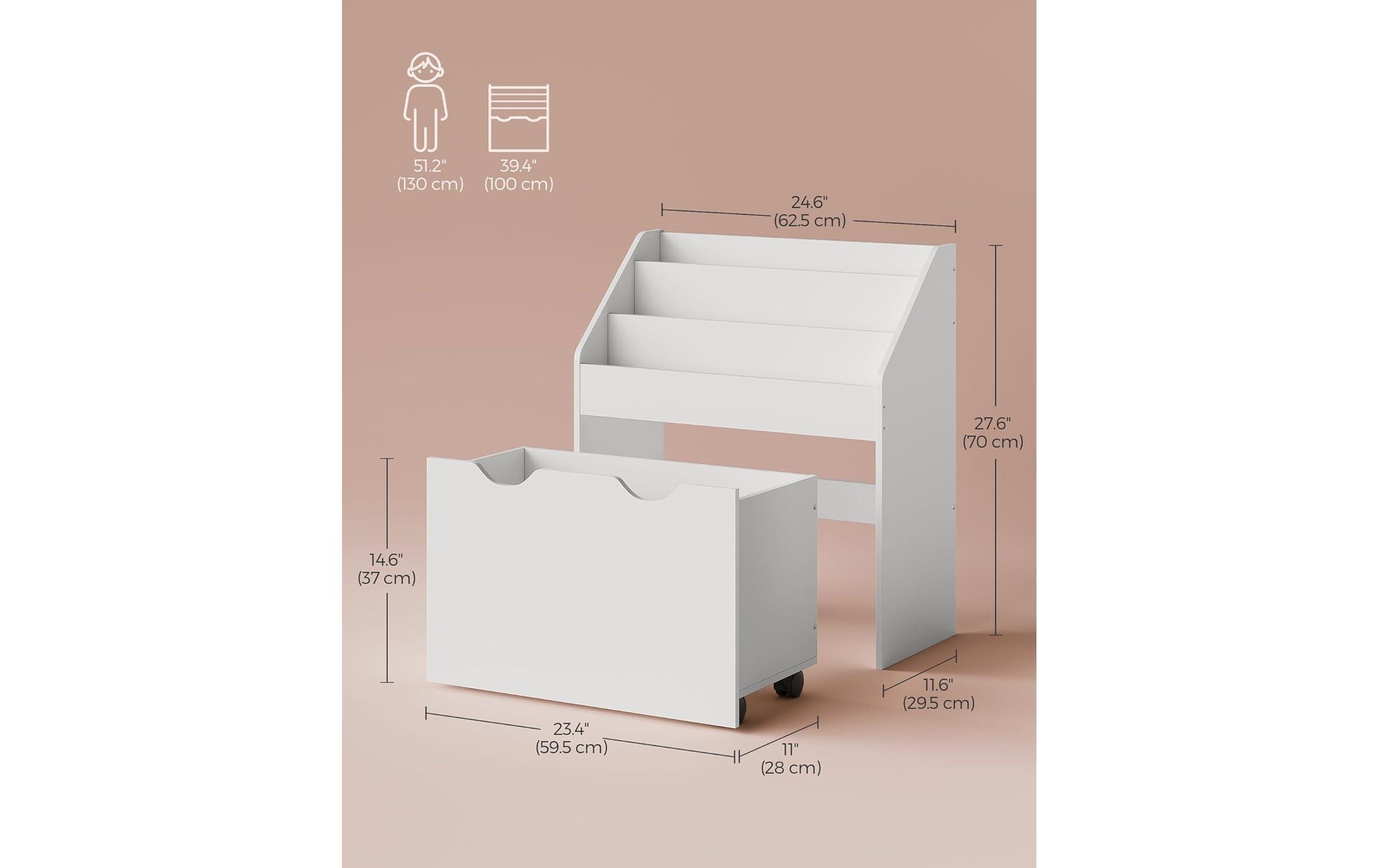 SONGMICS Bücherregal »mit Schublade«