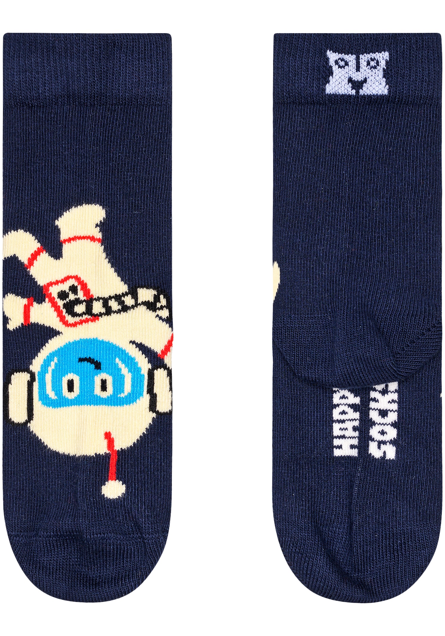 Happy Socks Chaussettes longues 3er Pack,  mit verspielten Roboter-Motiven