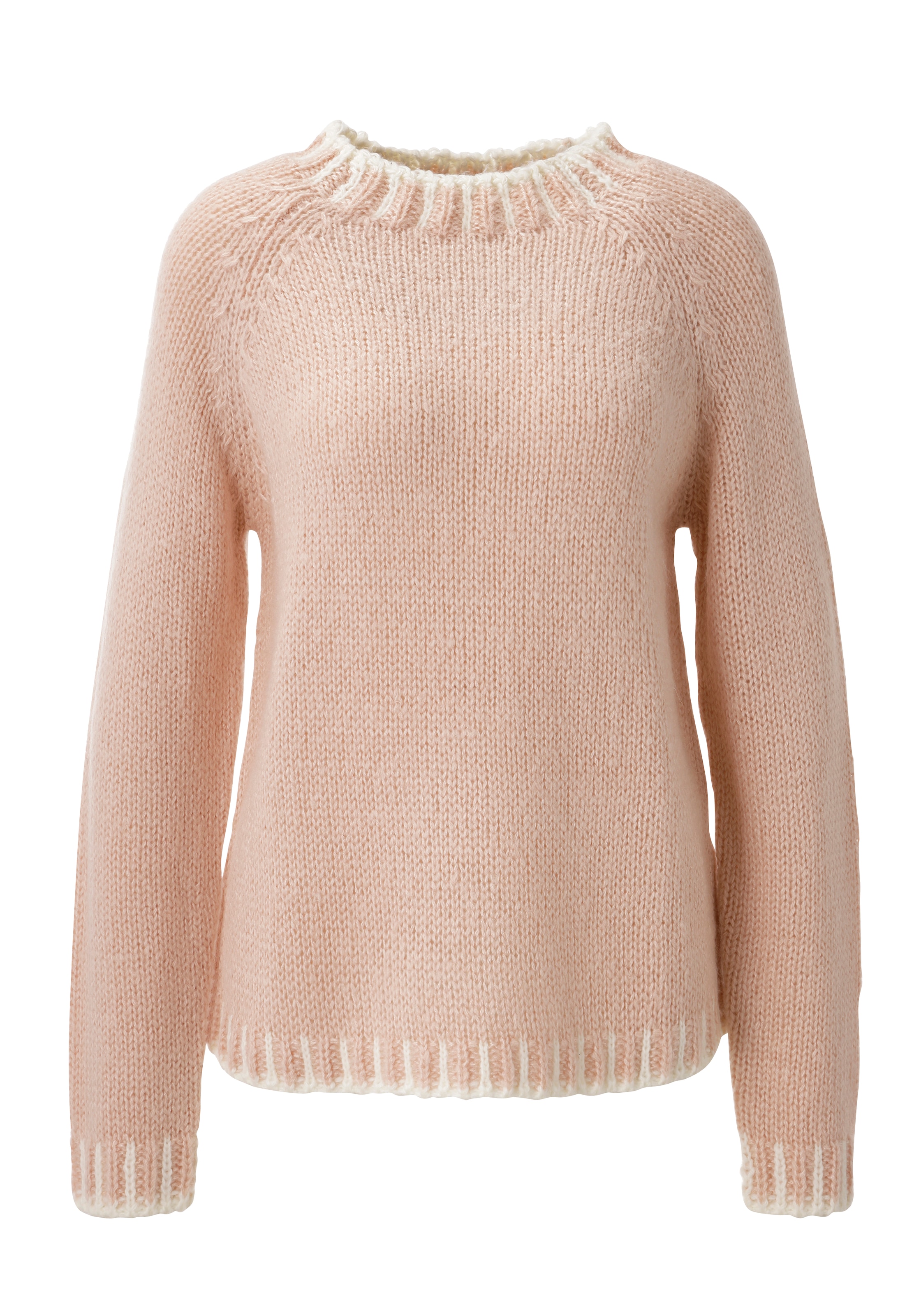 Aniston CASUAL Pull en tricot avec bords côtes à motifs