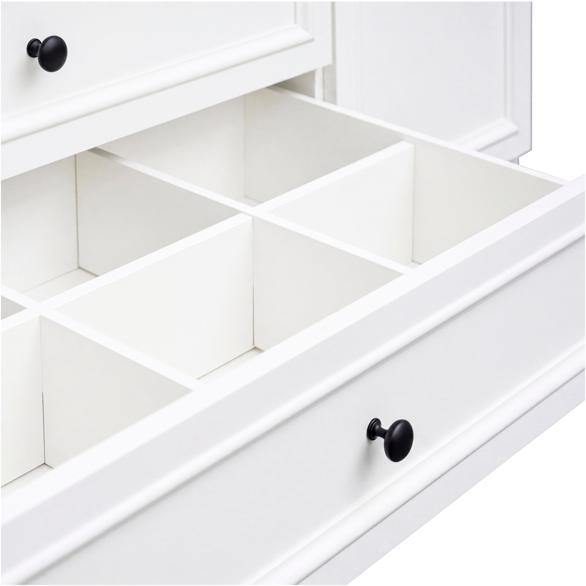 GOODproduct Kleiderschrank »Arrian 120 cm Weiss | 3-türiger Drehtürenschrank im Landhausstil« Zeitloses Landhausdesign trifft auf durchdachte Stauraumlösungen