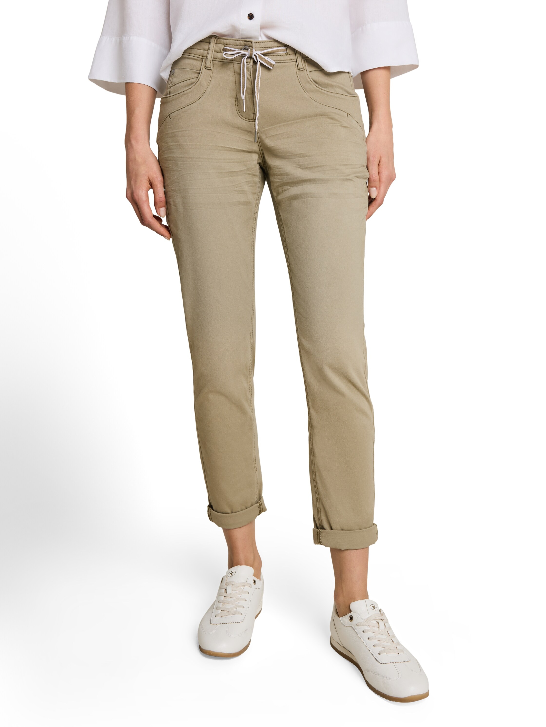 TOM TAILOR Pantalon 7/8 »TOM TAILOR Tapered«  avec lien de serrage au poignet