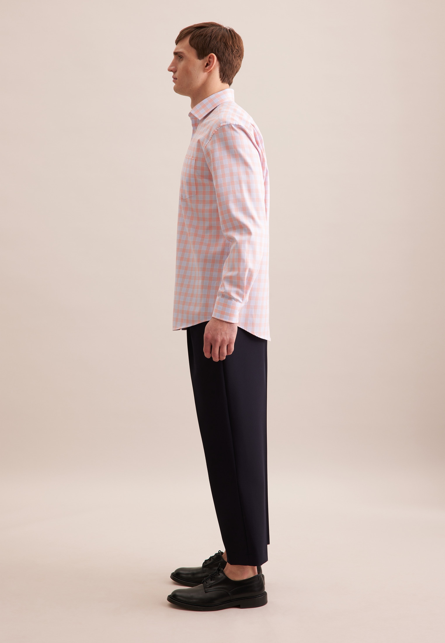 seidensticker Businesshemd »Comfort« Comfort 1/1 Kentkragen Karo