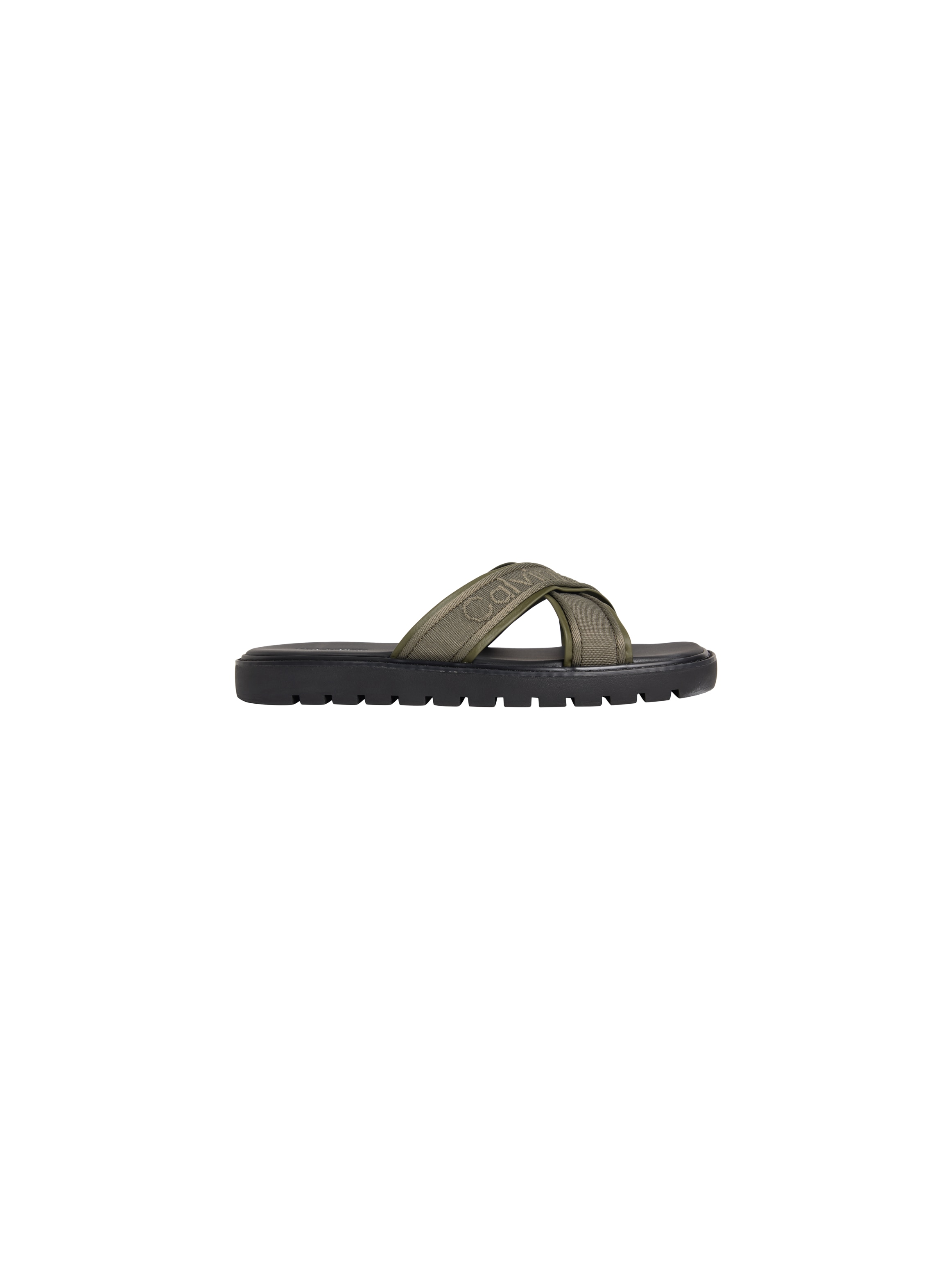 Calvin Klein Pantolette »SQ MOLDED SANDAL XCROSS WB«  chaussure de plage, chaussure d'été, sandale de bain, plat avec logo
