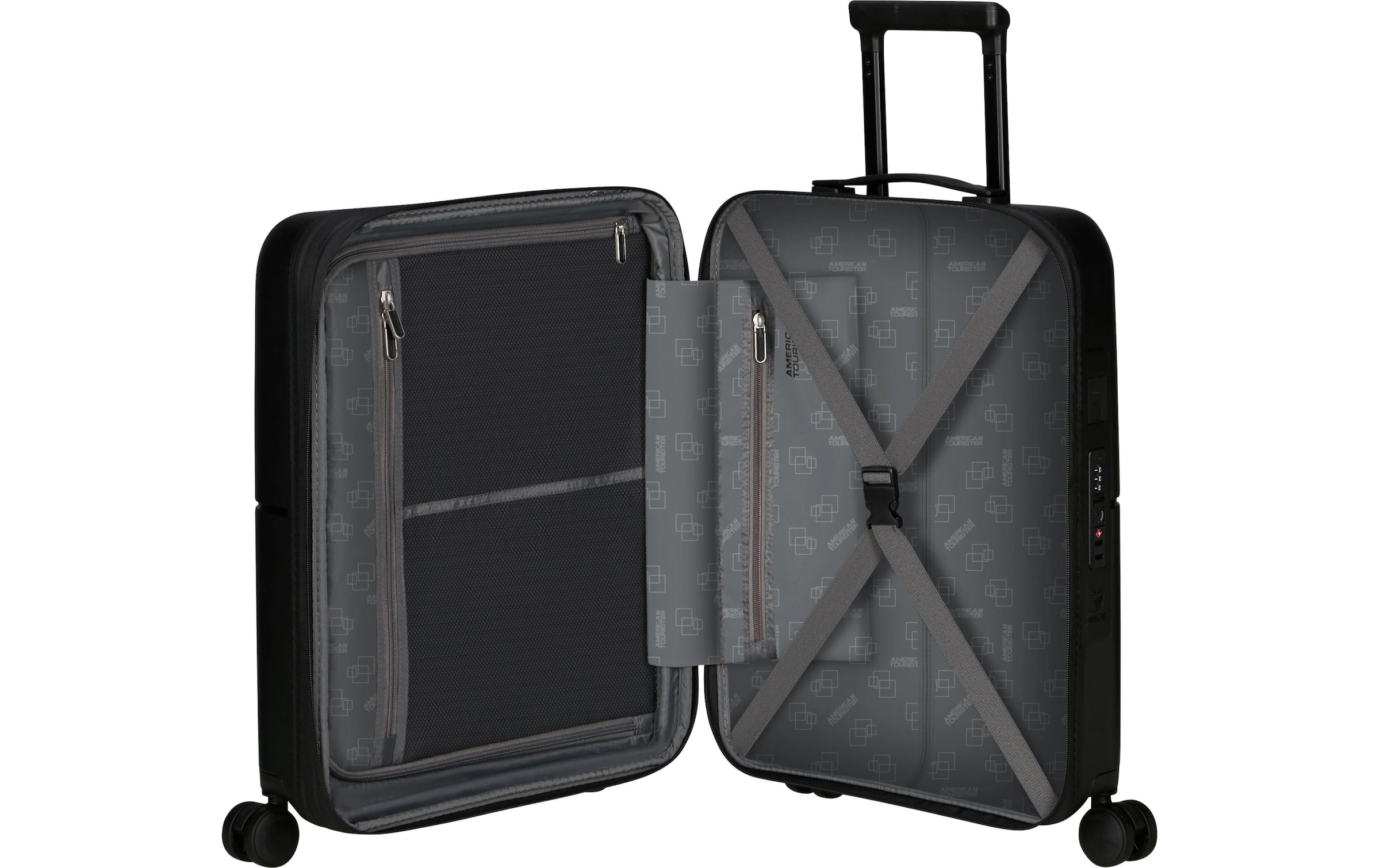 American Tourister® Koffer »DashPop« 41 l 4 Rollen Koffer gross Reisekoffer TSA-Zahlenschloss Aufgabegepäck