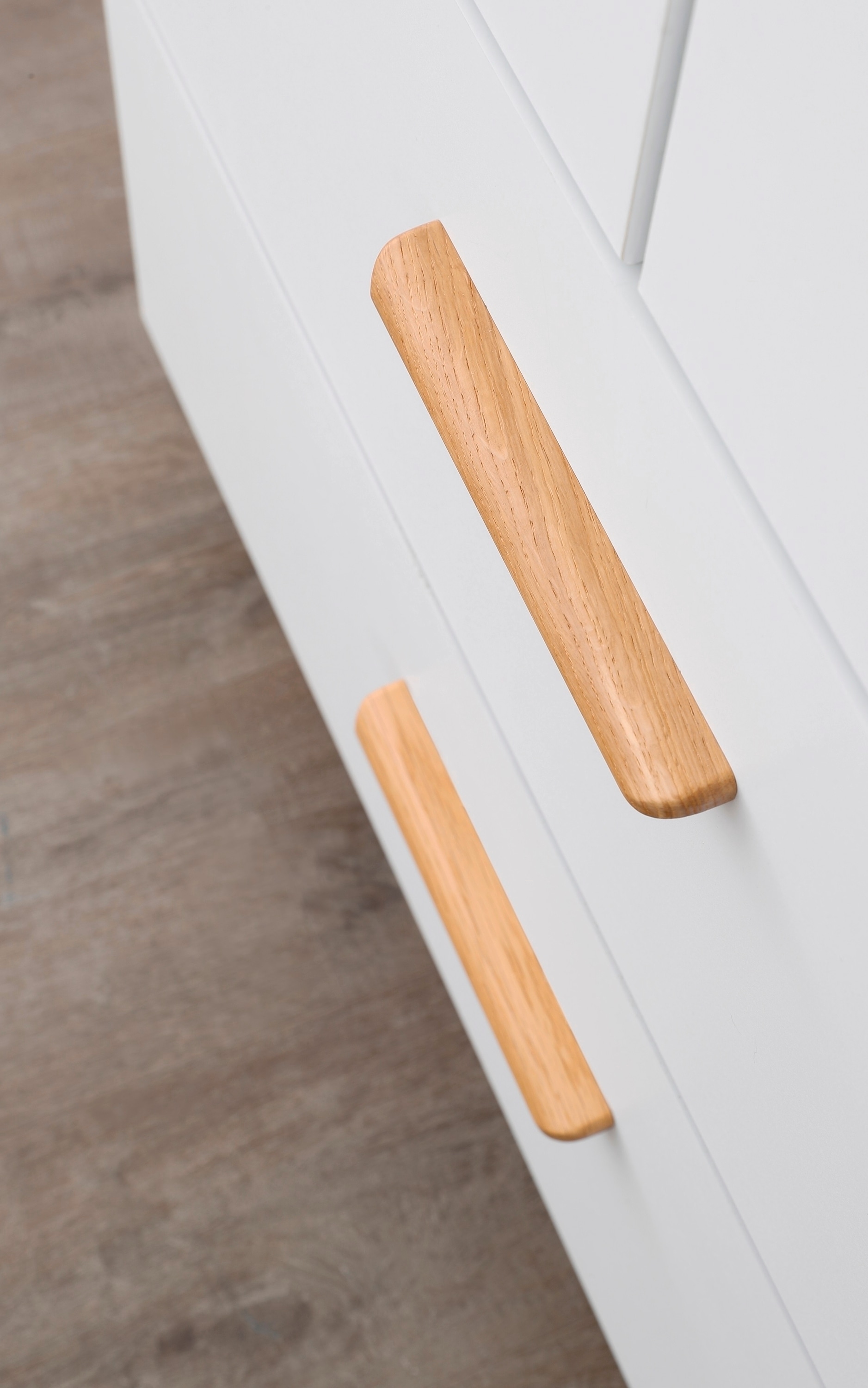 rauch Armoires à vêtements »Drehtürenschrank Schrank Garderobe Ankleide SKANDI BY QUADRA SPIN« Largeurs : 181/226/271 cm, hauteur 210 cm,  Style campagne avec poignées en chêne sauvage massif, avec tiroirs