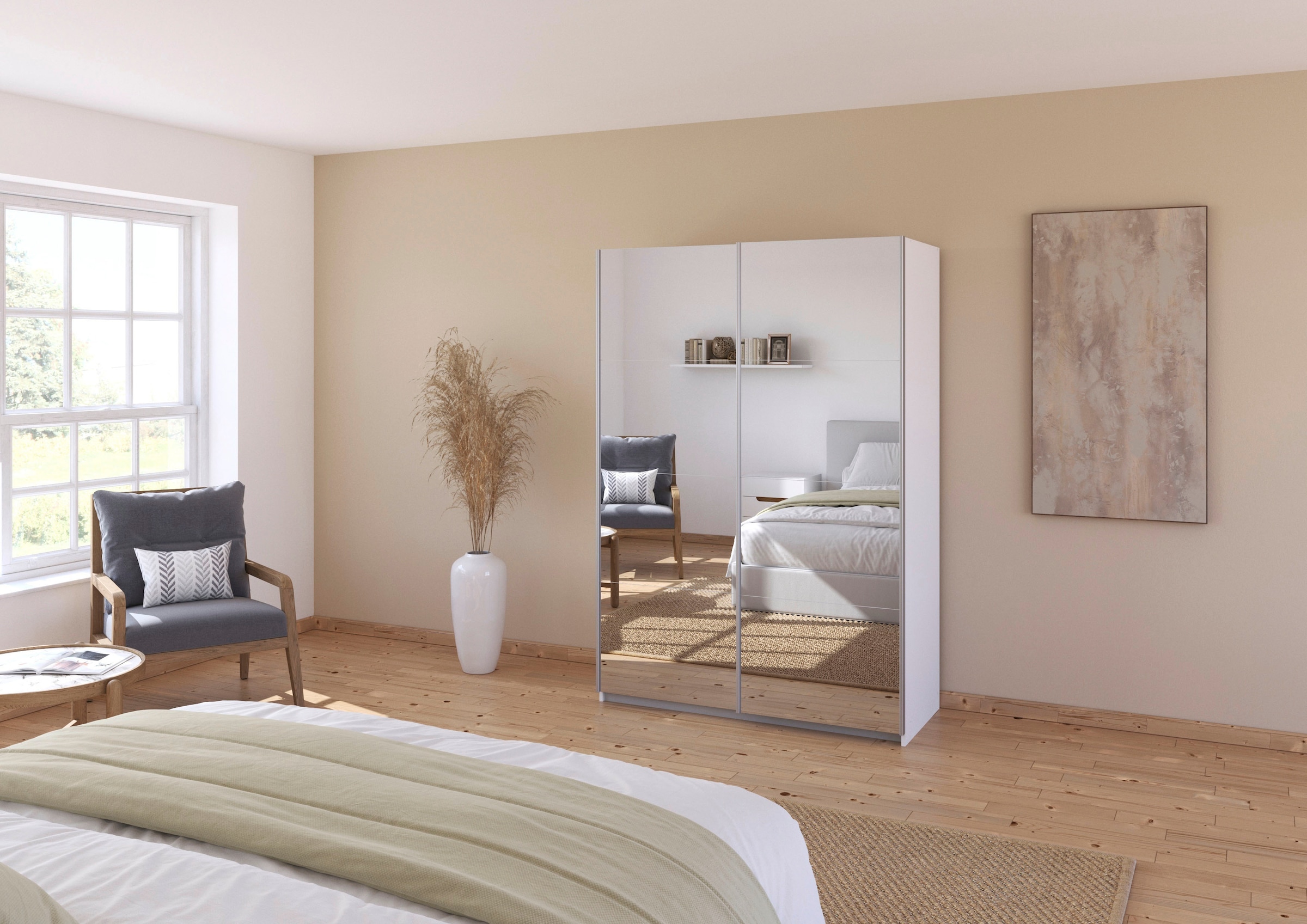 rauch Schwebetürenschrank »Subito Kleiderschrank Bestseller« Garderobe Vollspiegel Breiten 136 & 181 Höhe 197 cm - MADE IN GERMANY