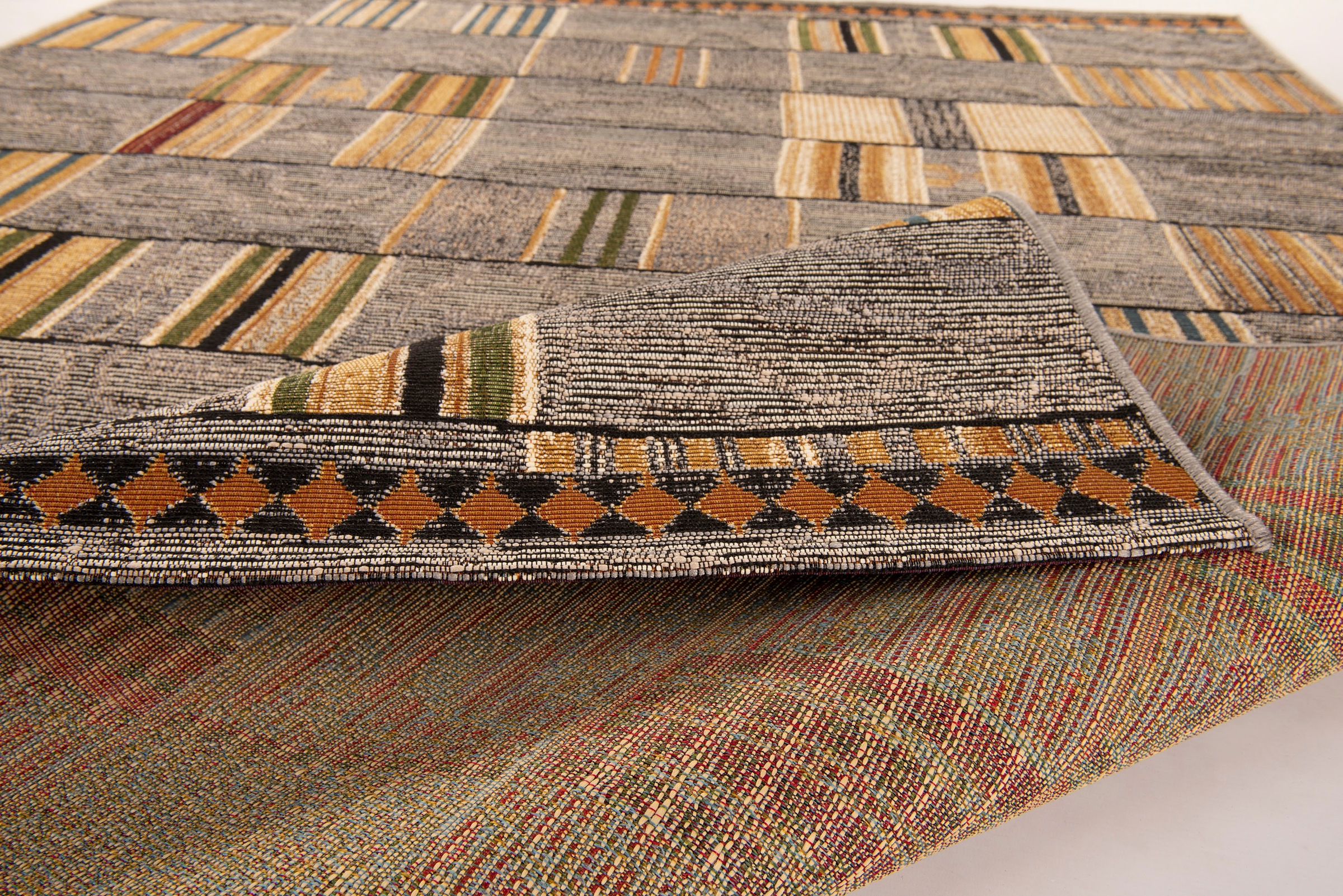 Gino Falcone Teppich »Outdoor-Africa 40« rechteckig 5 mm Höhe Flachgewebe, In- und Outdoor geeignet, Wohnzimmer