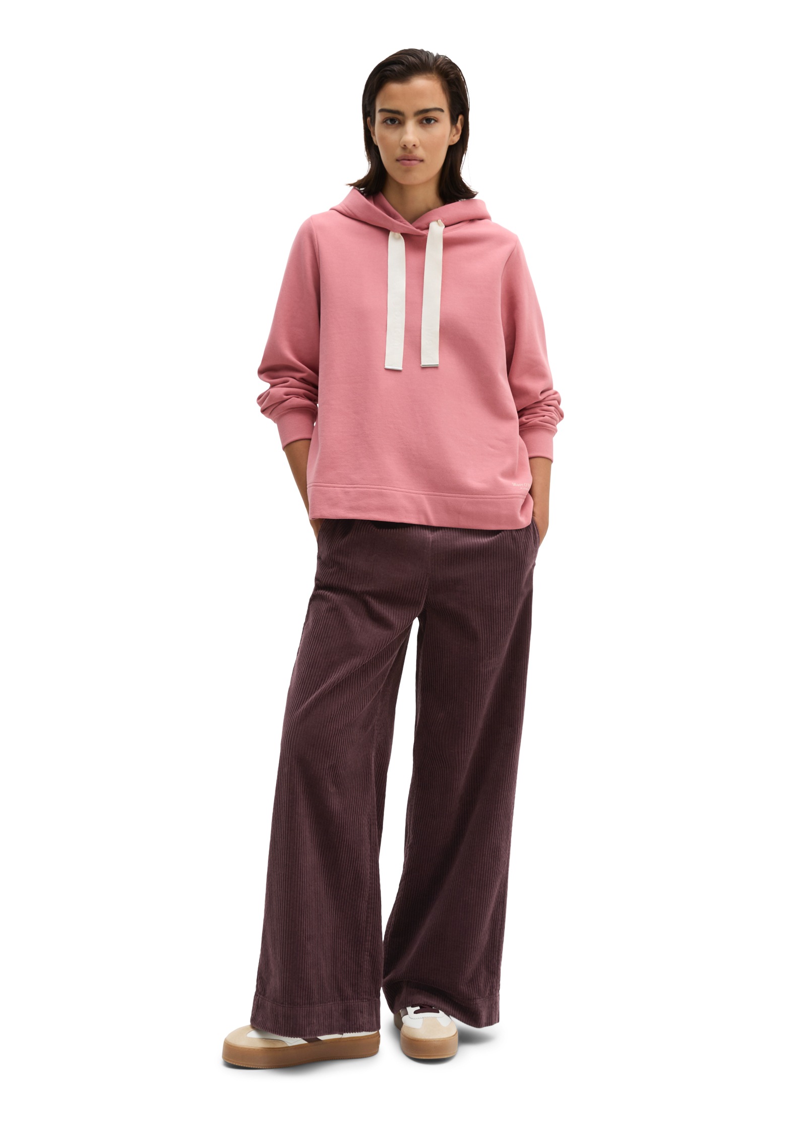 Marc O'Polo Hoodie , relax avec surface veloutée
