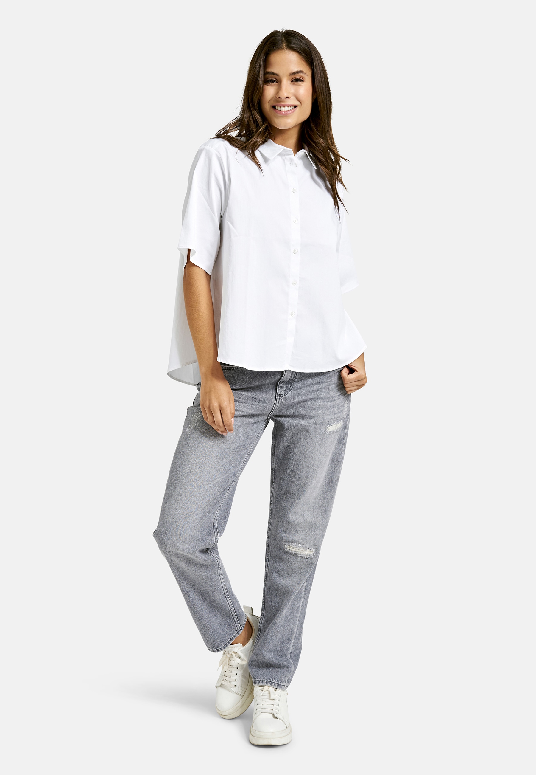 Smith & Soul Blouse chemise locker geschnitten, unifarben