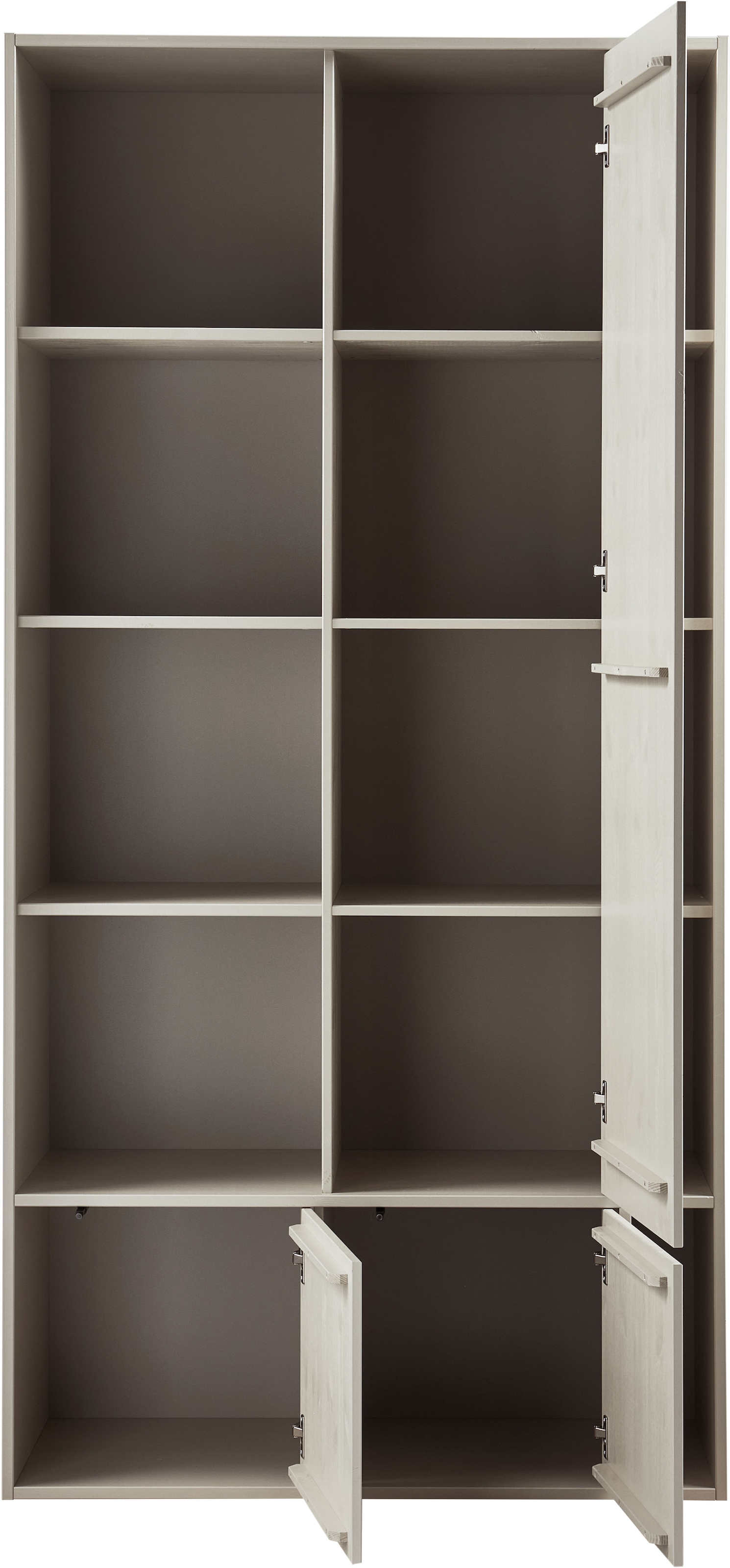 WOOOD Armoire vestiaire »Settle Down FSC®-Kiefernholz Druckmechanismus H 218 x B 108 x T 44 cm« montable des deux côtés, fixation murale recommandée, panneau arrière HDF