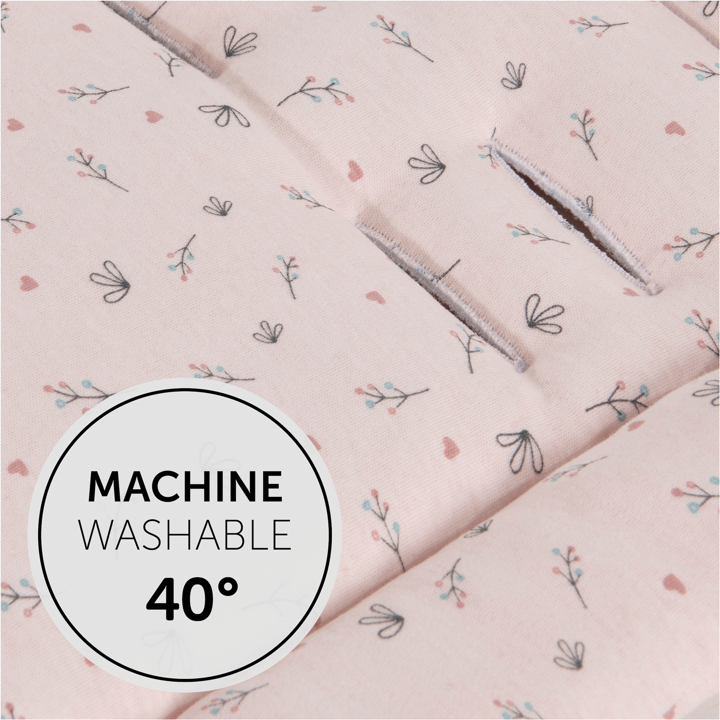 Hauck Kinderwagen-Sitzauflage »Seat Liner, Flowers Rose« auch für Buggys geeignet