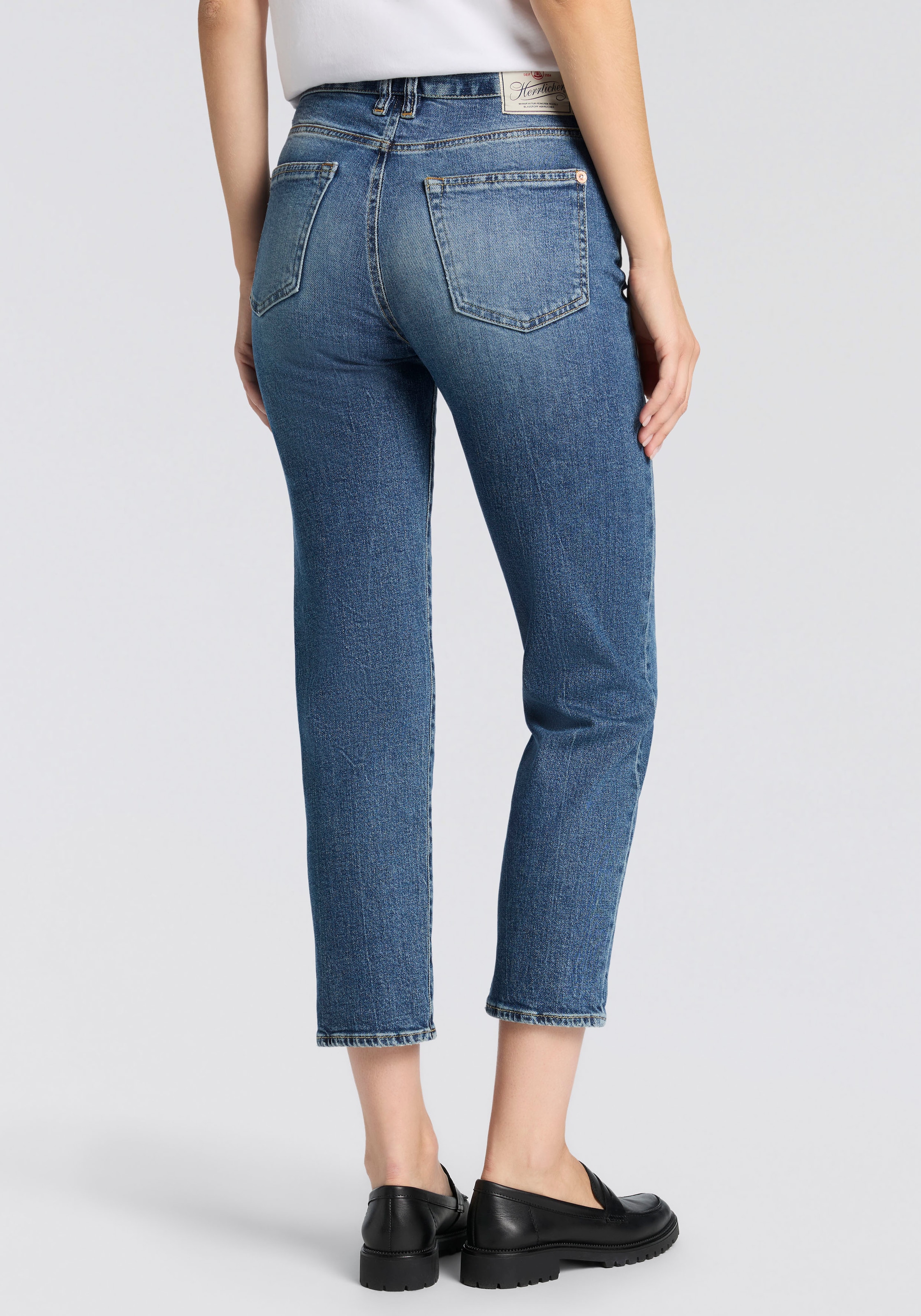 Herrlicher Jeans à 5 poches »Breezy Straight Denim« Cropped
