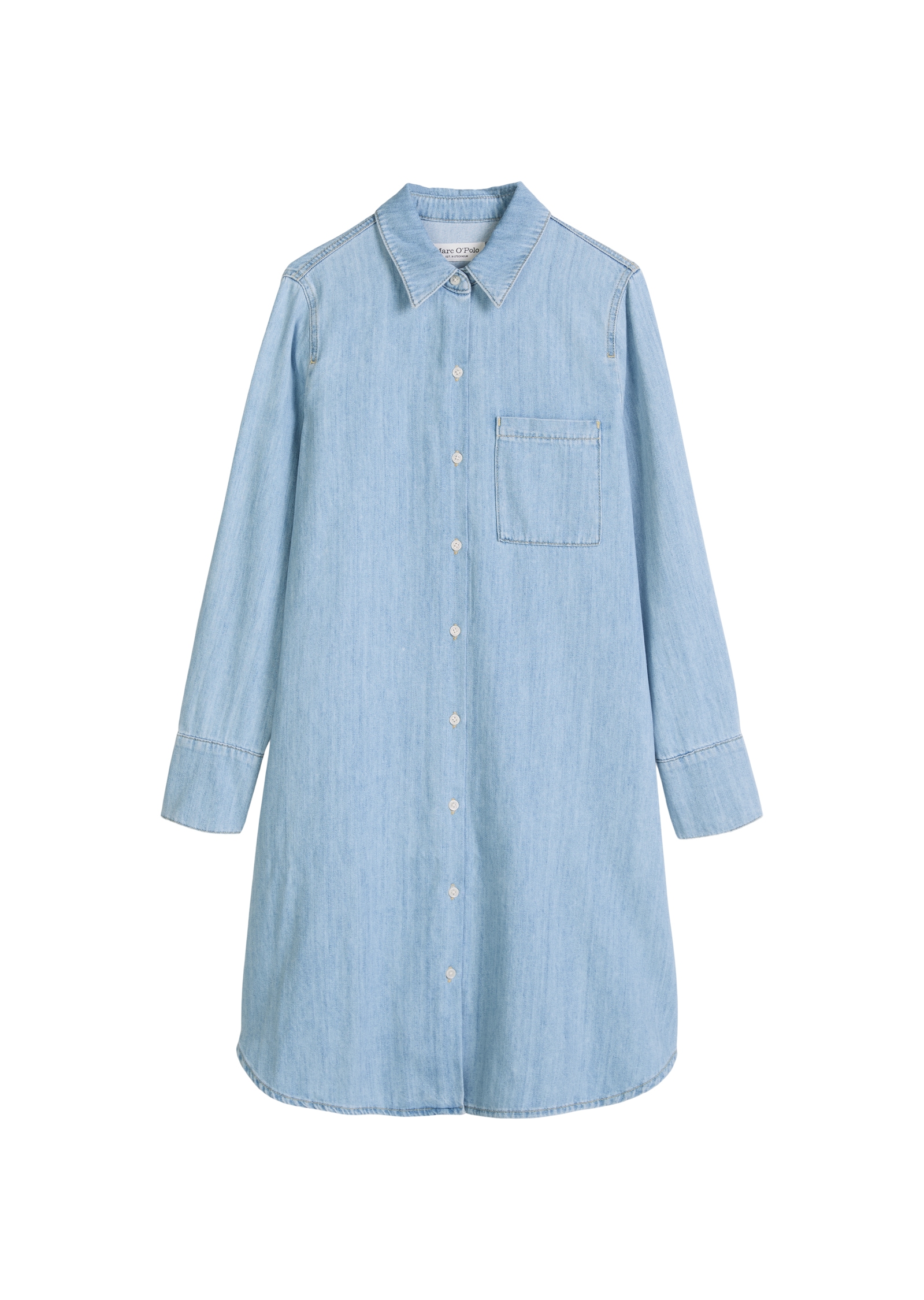 Marc O'Polo Jeanskleid A-Shape aus fliessendem Organic Cotton