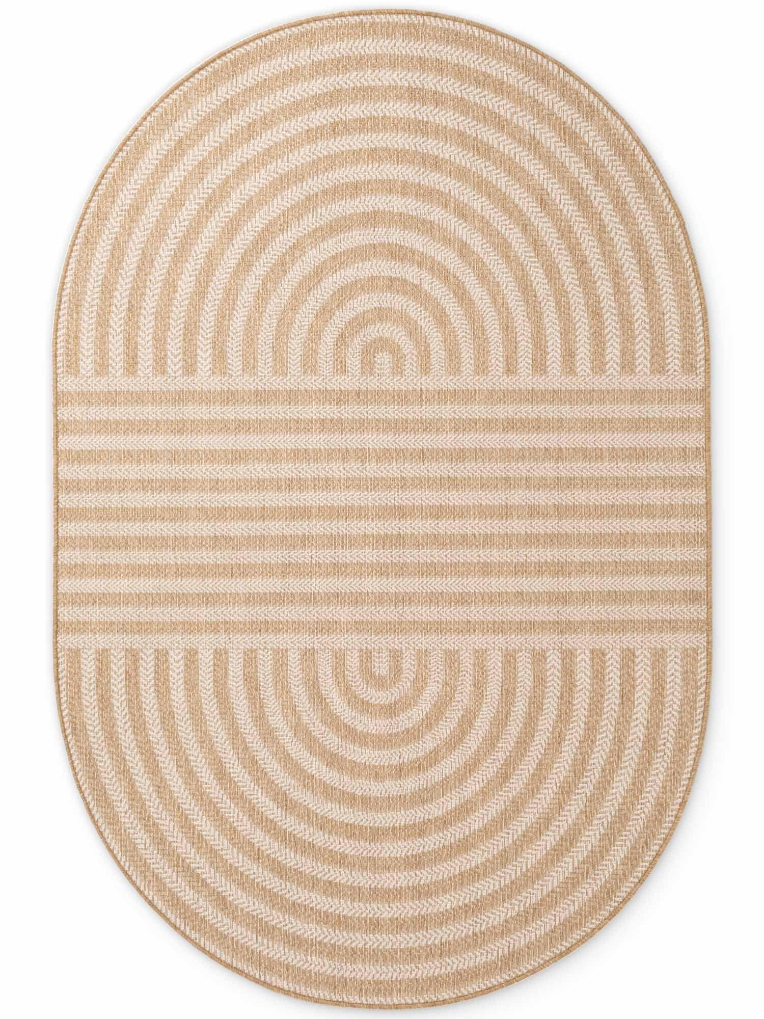 Ted Baker Teppich »Woodfield« oval 8 mm Höhe Designteppich, Wetterfest, Pflegeleicht, Modern, Wohnzimmer, Terrasse