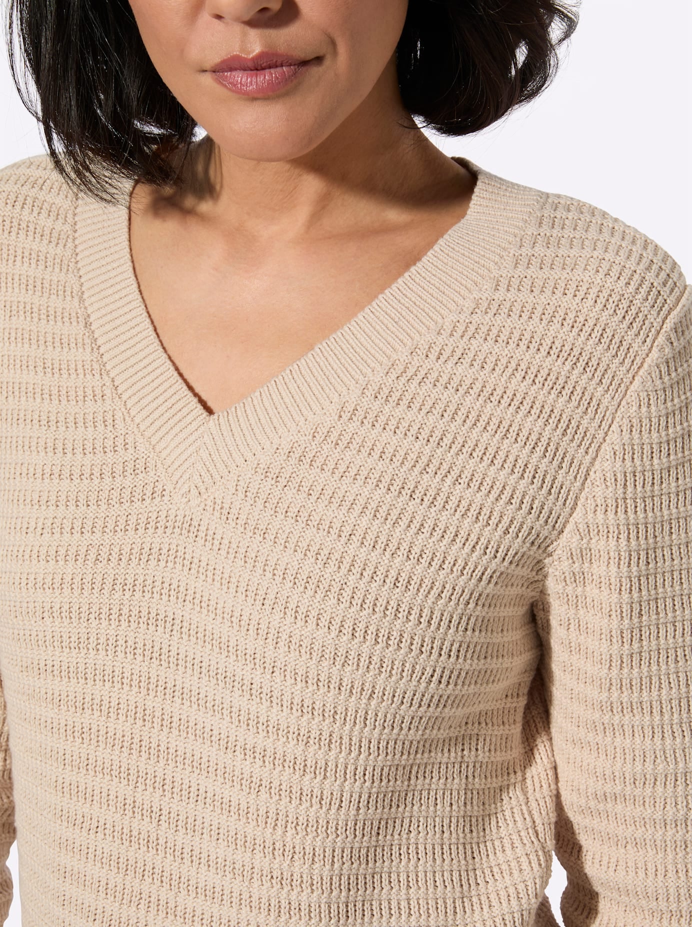 Casual Looks Pull col V »V-Pullover«